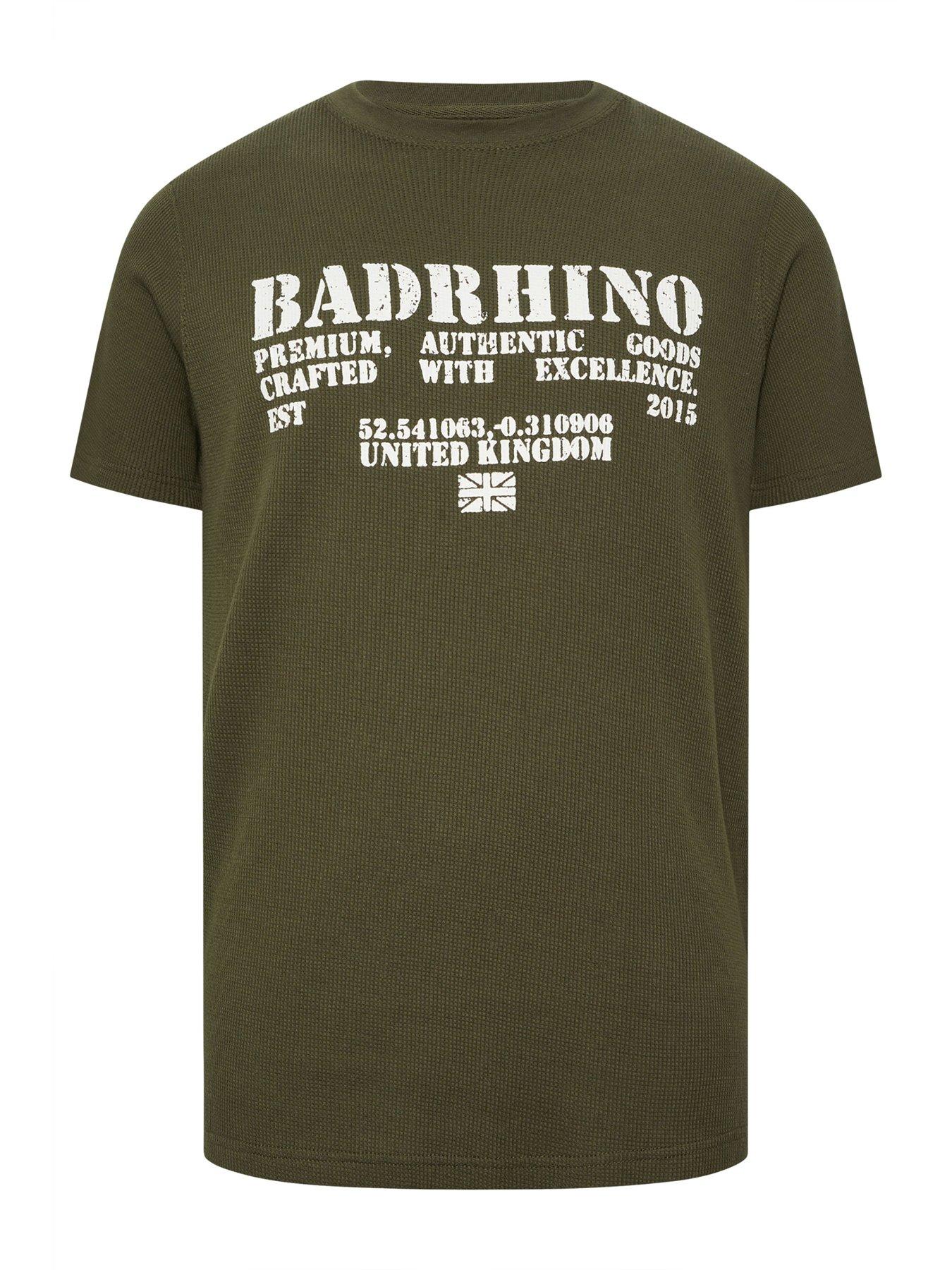  image of badrhino-logo-t-shirt-green