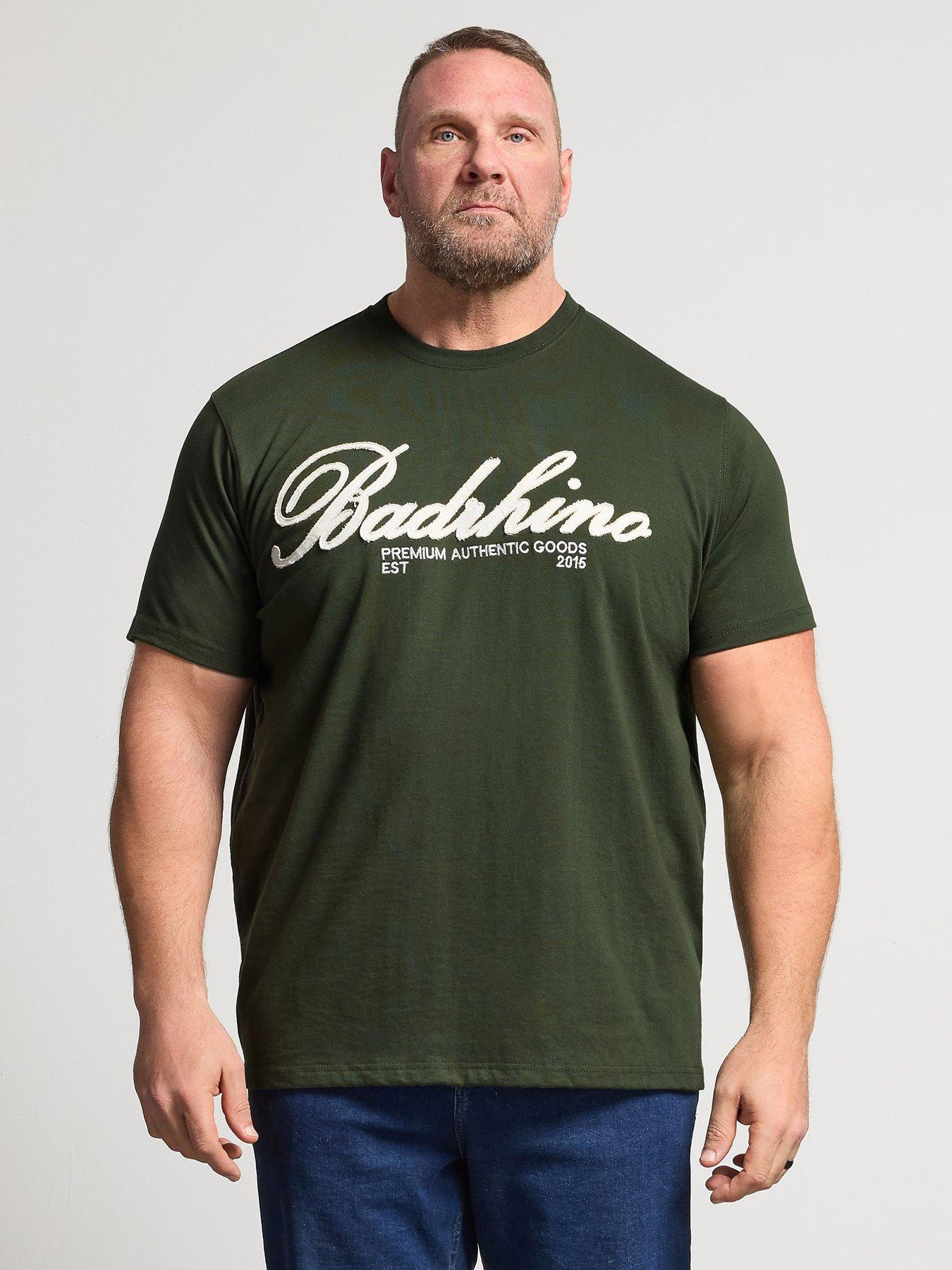 BadRhino Embroidered Script T-Shirt - Green