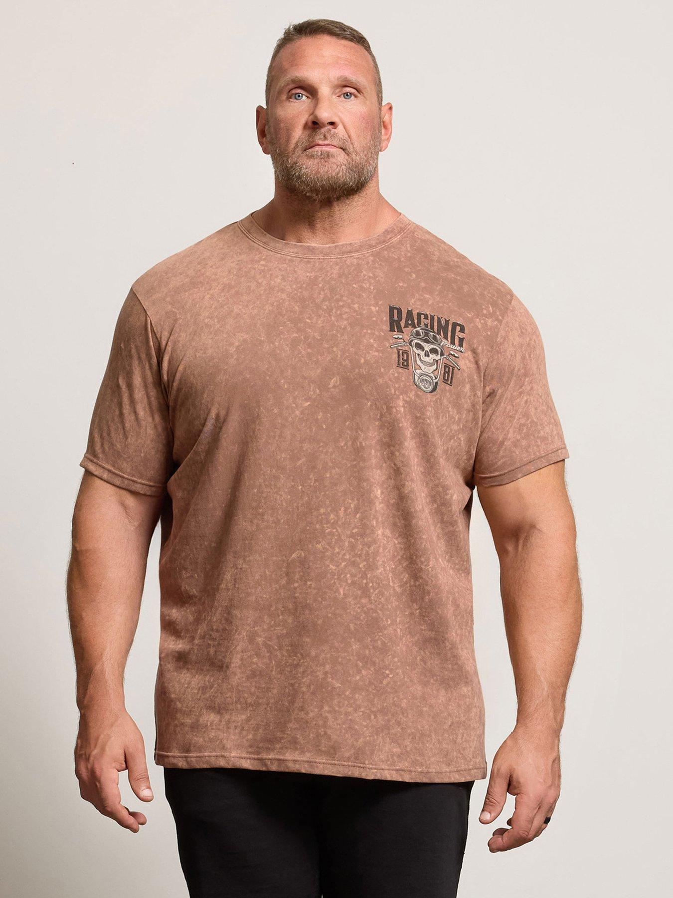 badrhino-skull-racing-acid-wash-t-shirt-brown