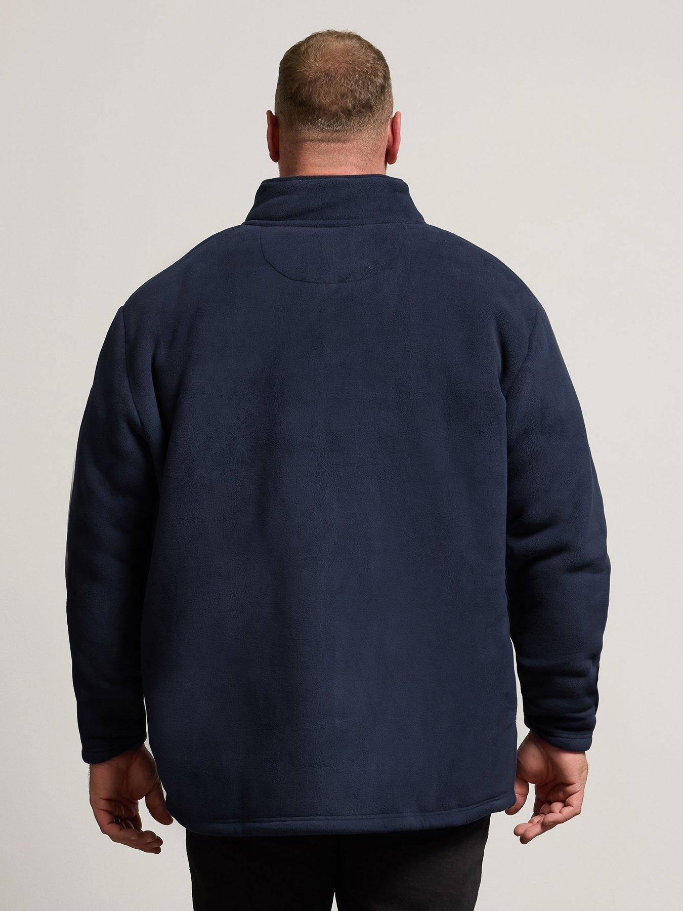  image of badrhino-borg-fleece-jacket-blue