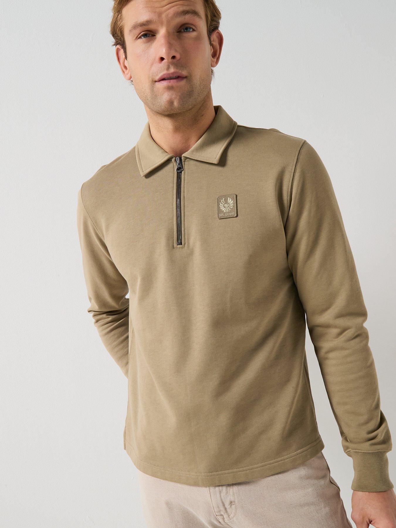 belstaff-curator-collared-14-zip-sweatshirt-light-khaki