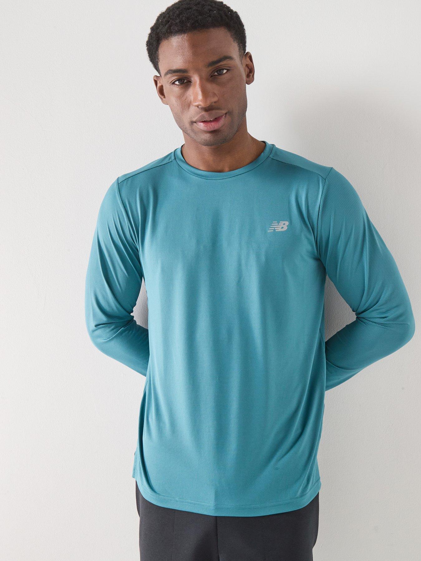 New Balance Mens Running Sport Essentials Long Sleeve - Green