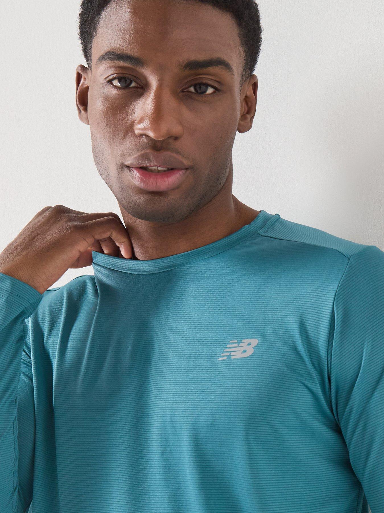 Image 4 of 4 of New Balance Mens Running Sport Essentials Long Sleeve - Green