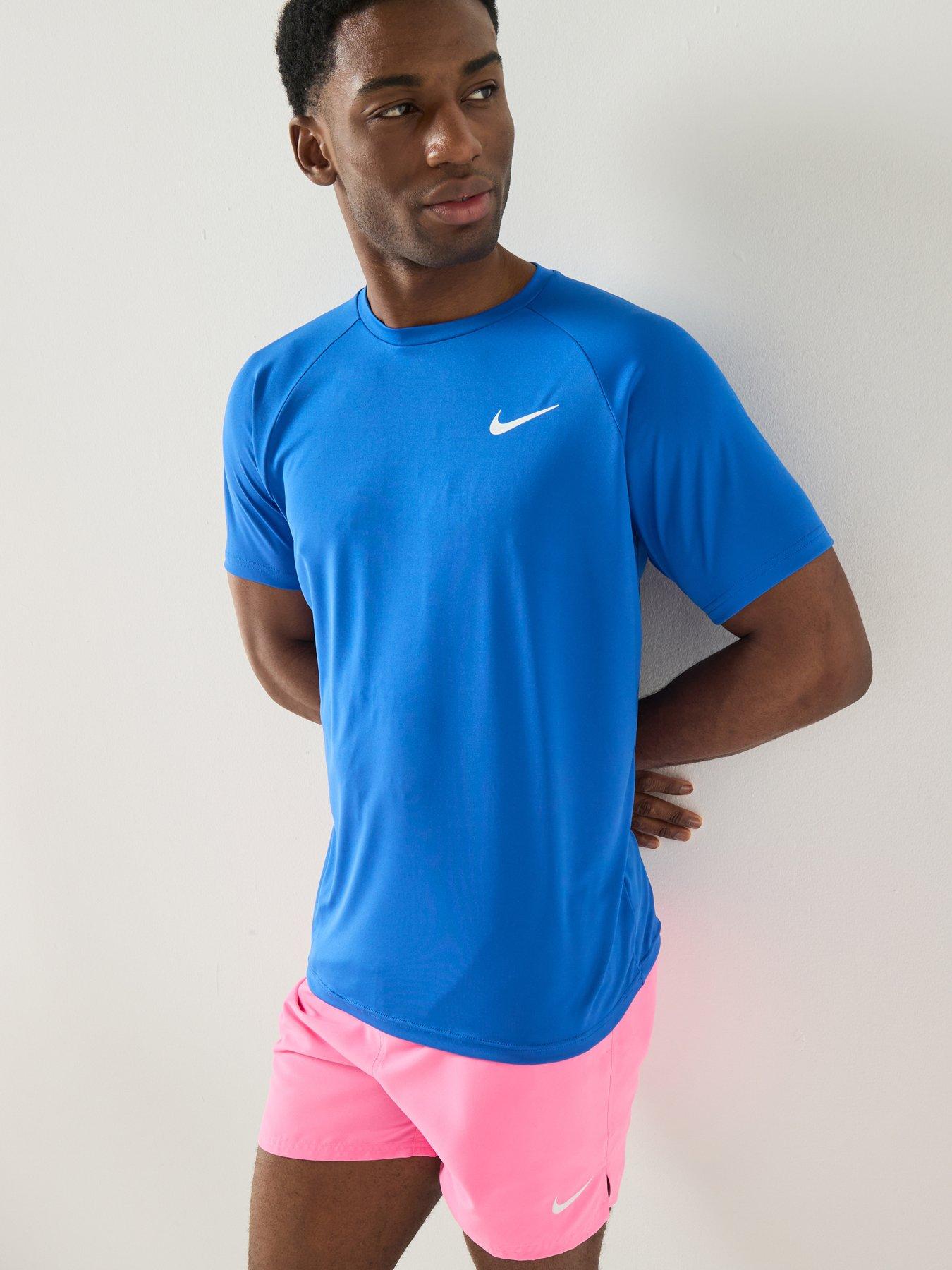 Nike Mens Short Sleeve Hydroguard T Shirt - Blue