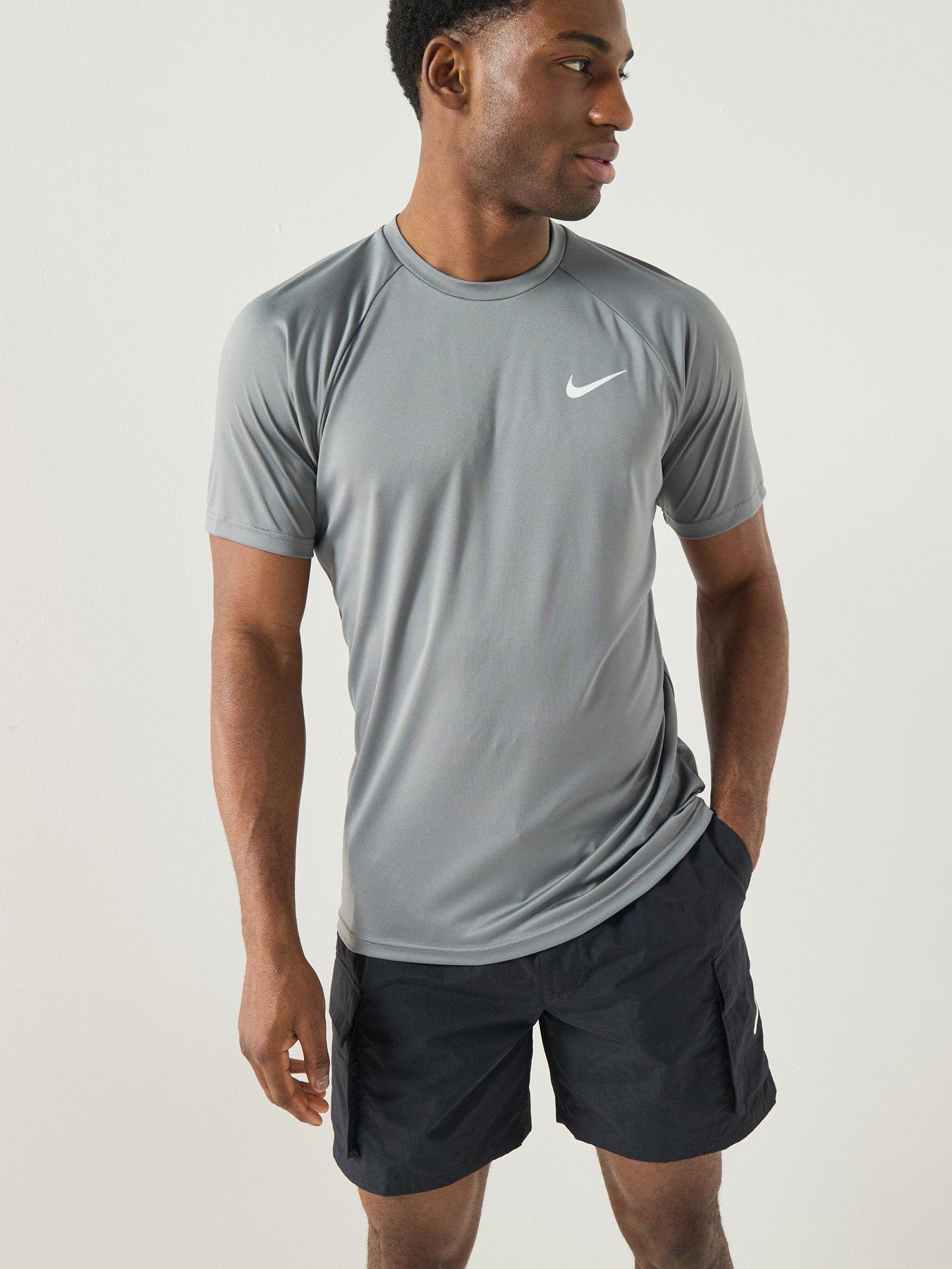 Nike Mens Short Sleeve Hydroguard T Shirt - Grey