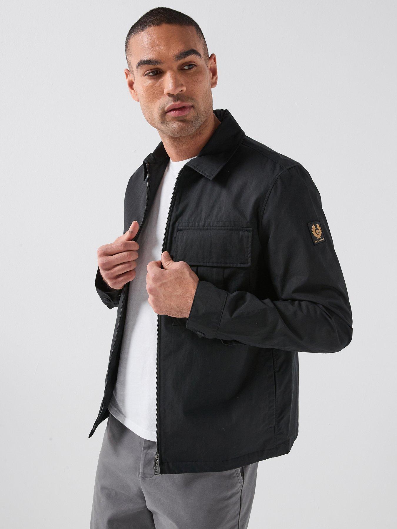 Belstaff Cargo Cotton Zip Overshirt - Black