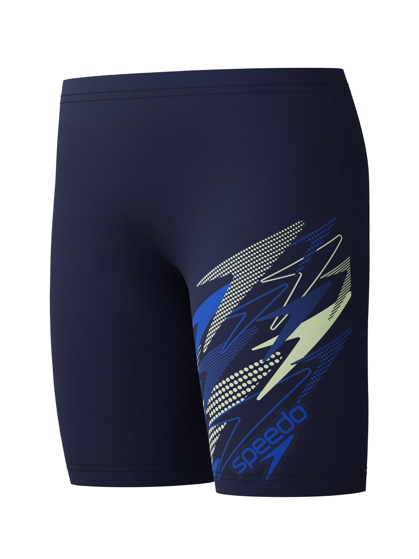 Image 4 of 5 of Speedo Boys Medley Logo Jammer - Blue