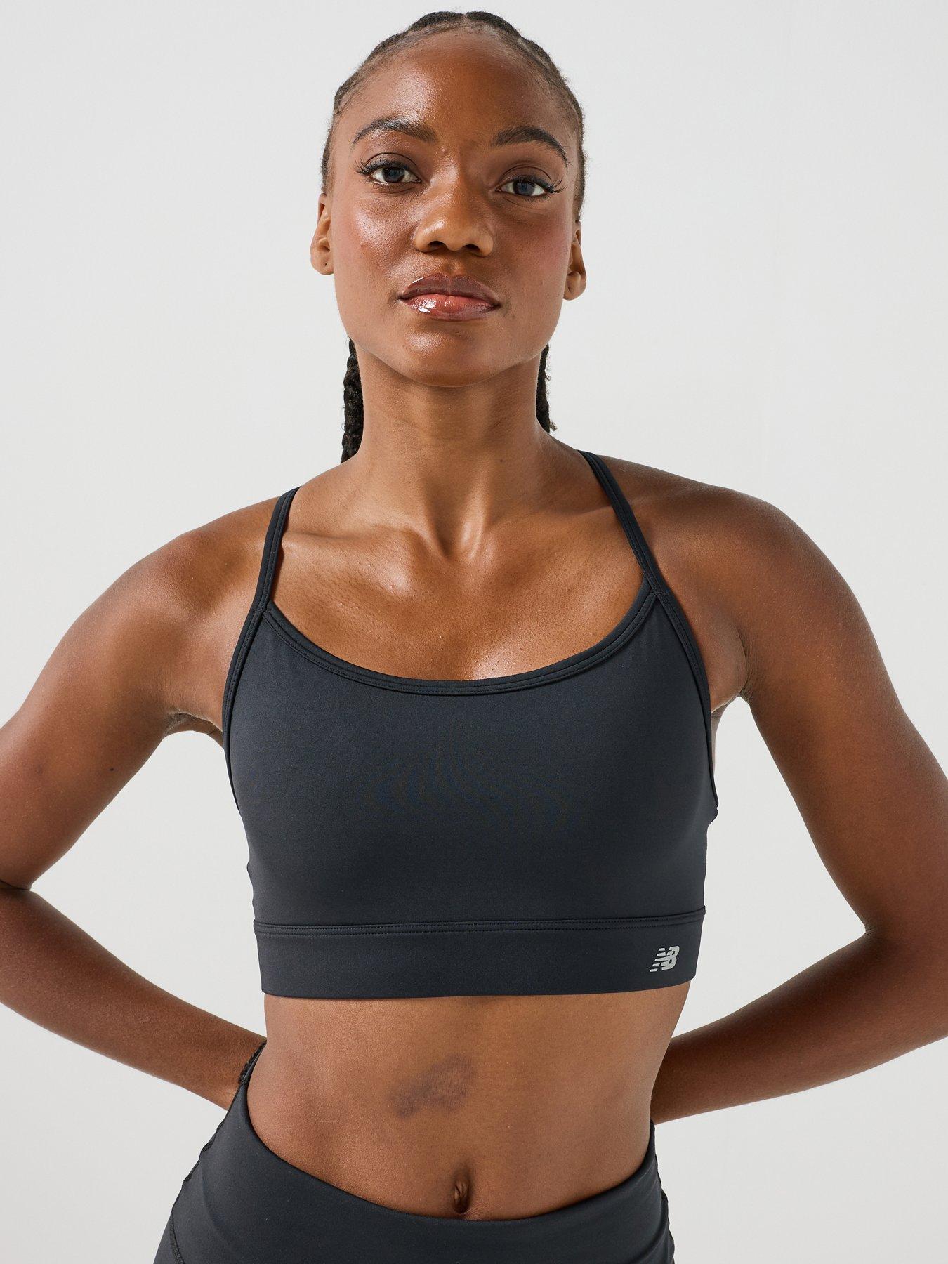 New Balance Womens Yoga Essential Bra - Black