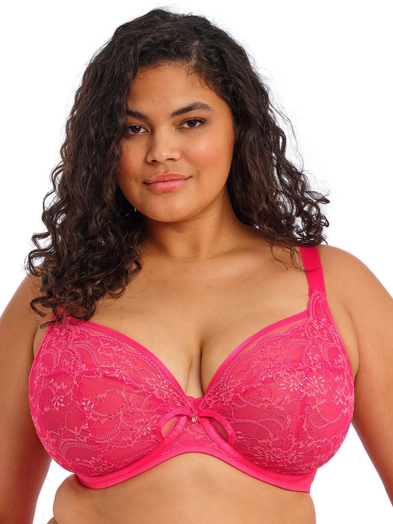Elomi Darcie Underwire Plunge Bra - Azalea Pink