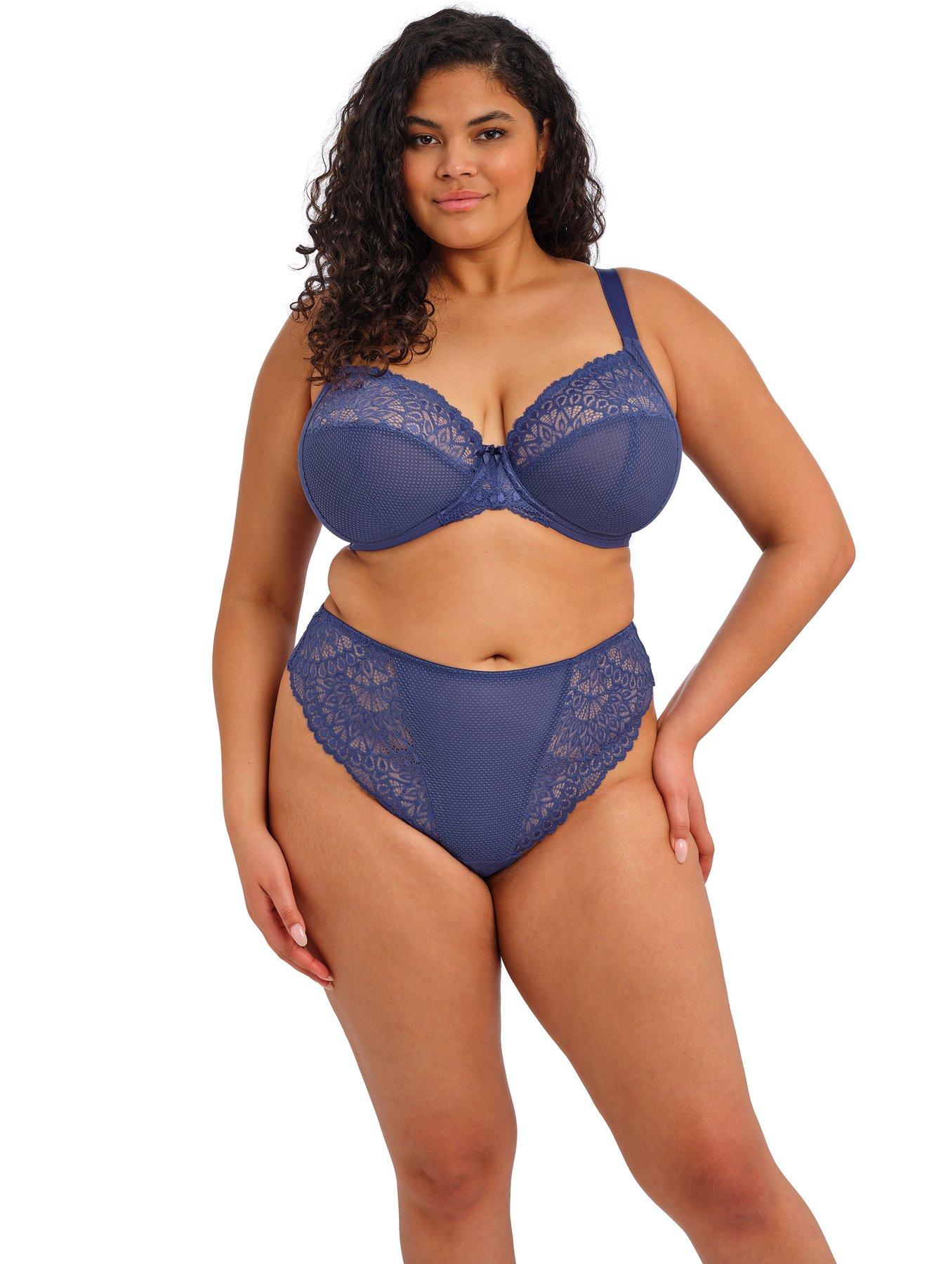 Elomi Tiernie Underwire Plunge Bra - Blue