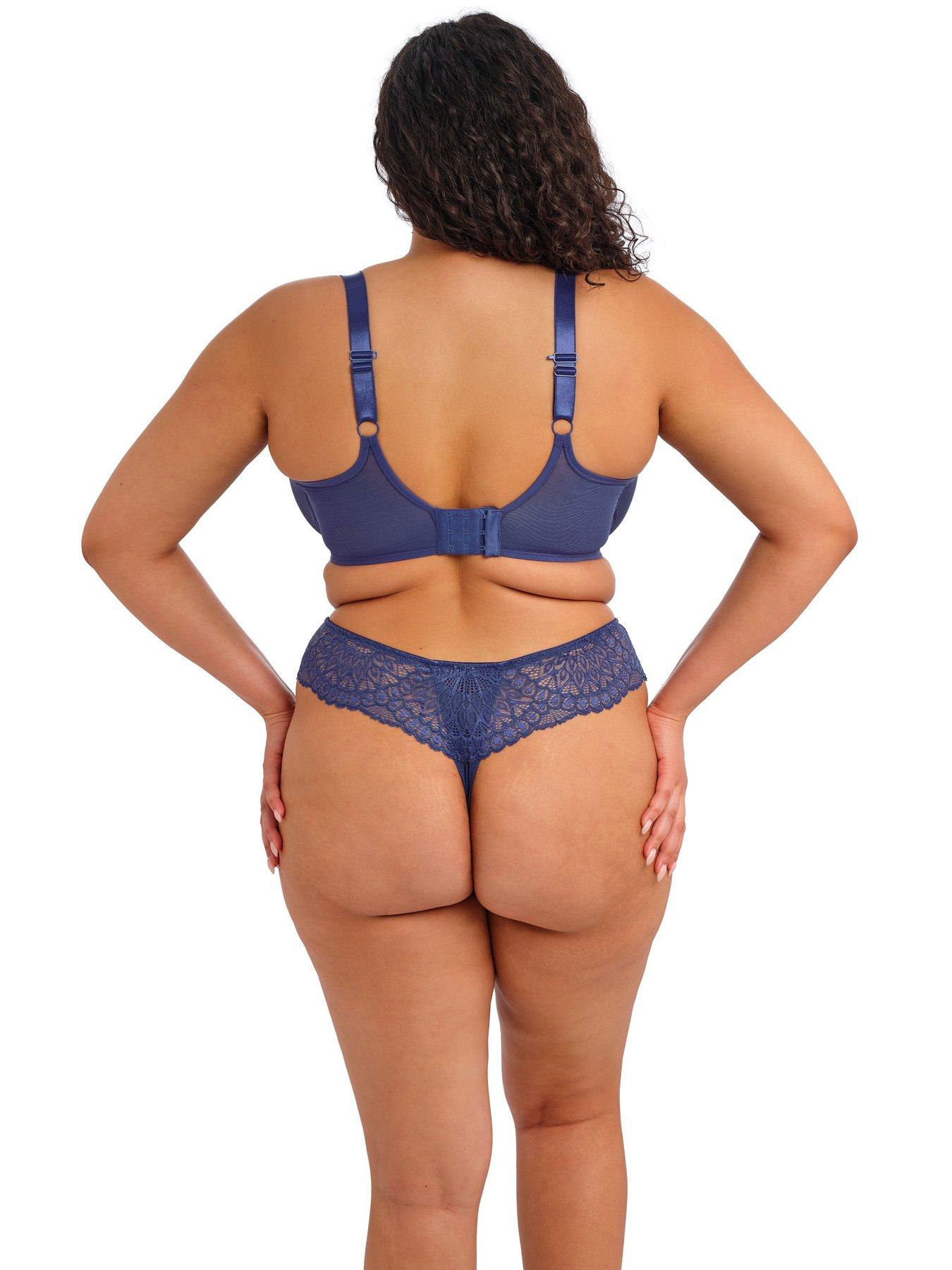 Image 2 of 3 of Elomi Lace Thong - Blue