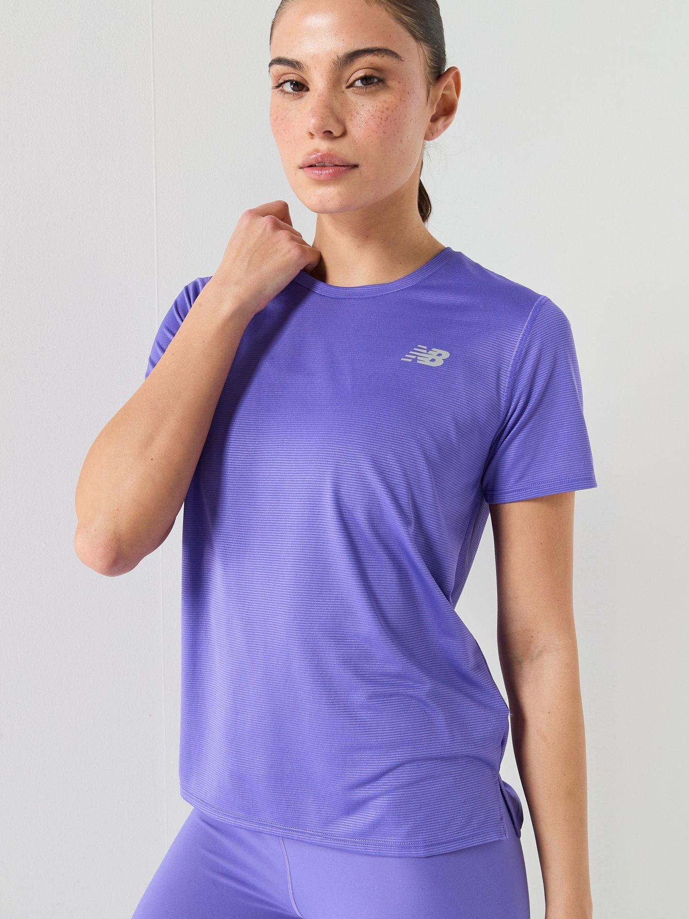 New Balance Viz-Tech Run T-Shirt - Purple