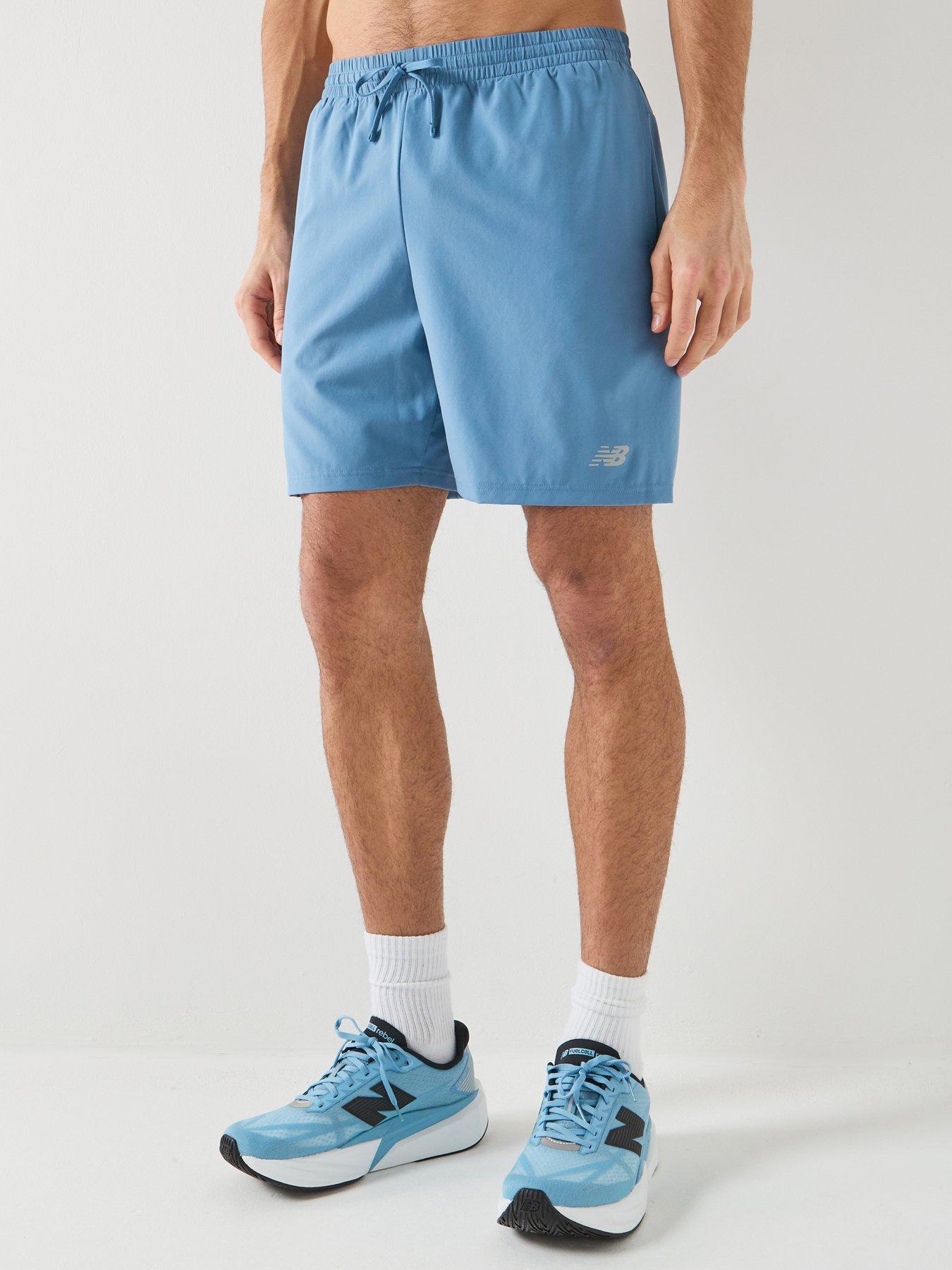 New Balance Mens Running Sport Essentials 7 Inch Shorts - Green