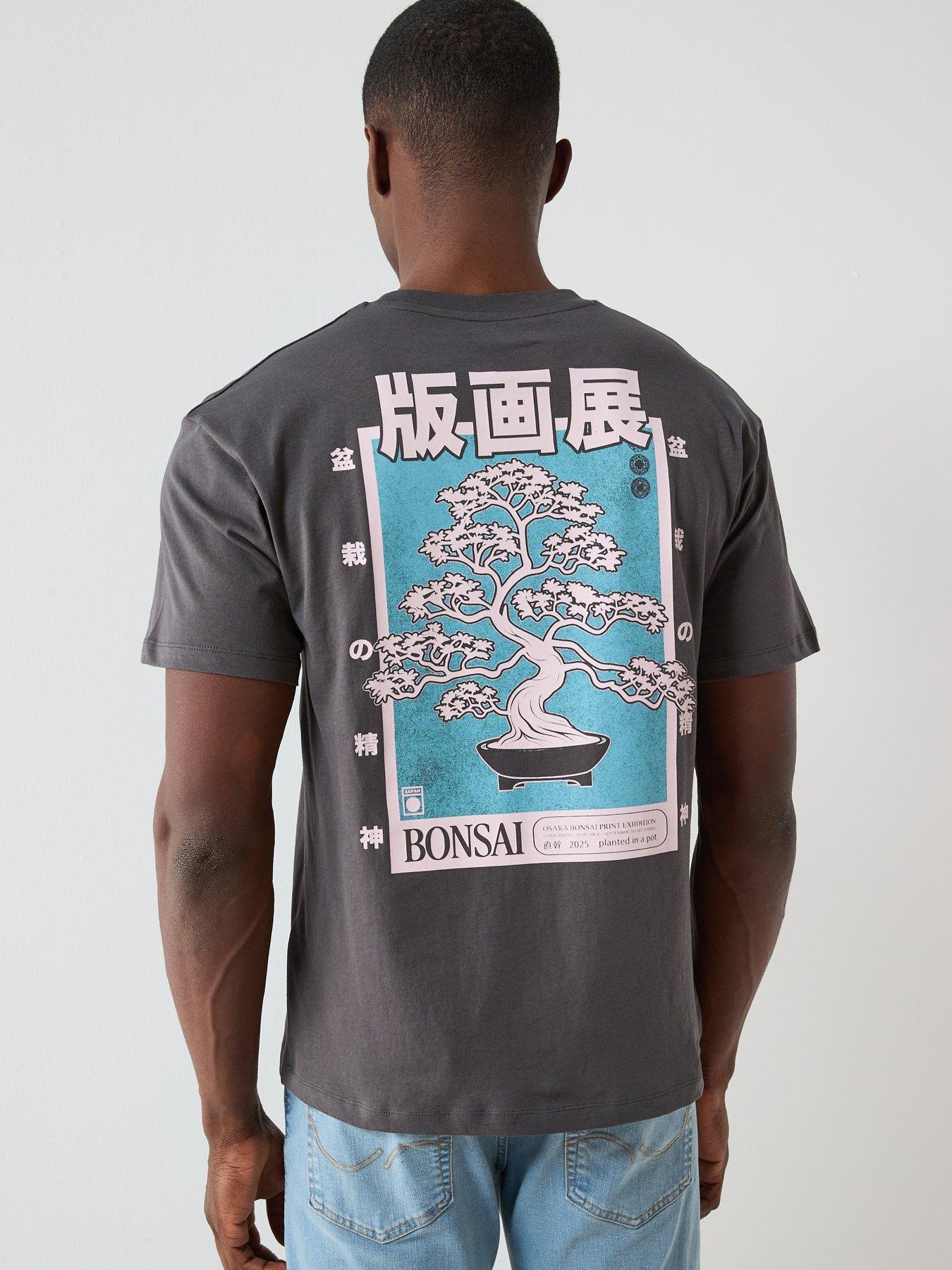 Jack & Jones Tree Short Sleeve Crew Neck T-Shirt - Grey