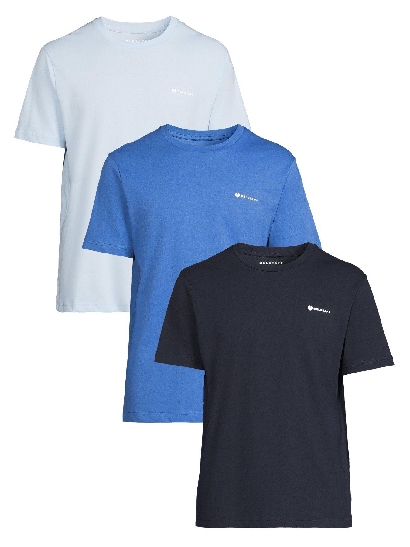 Image 1 of 4 of Belstaff Squad 3 Pack T-Shirt - Assorted