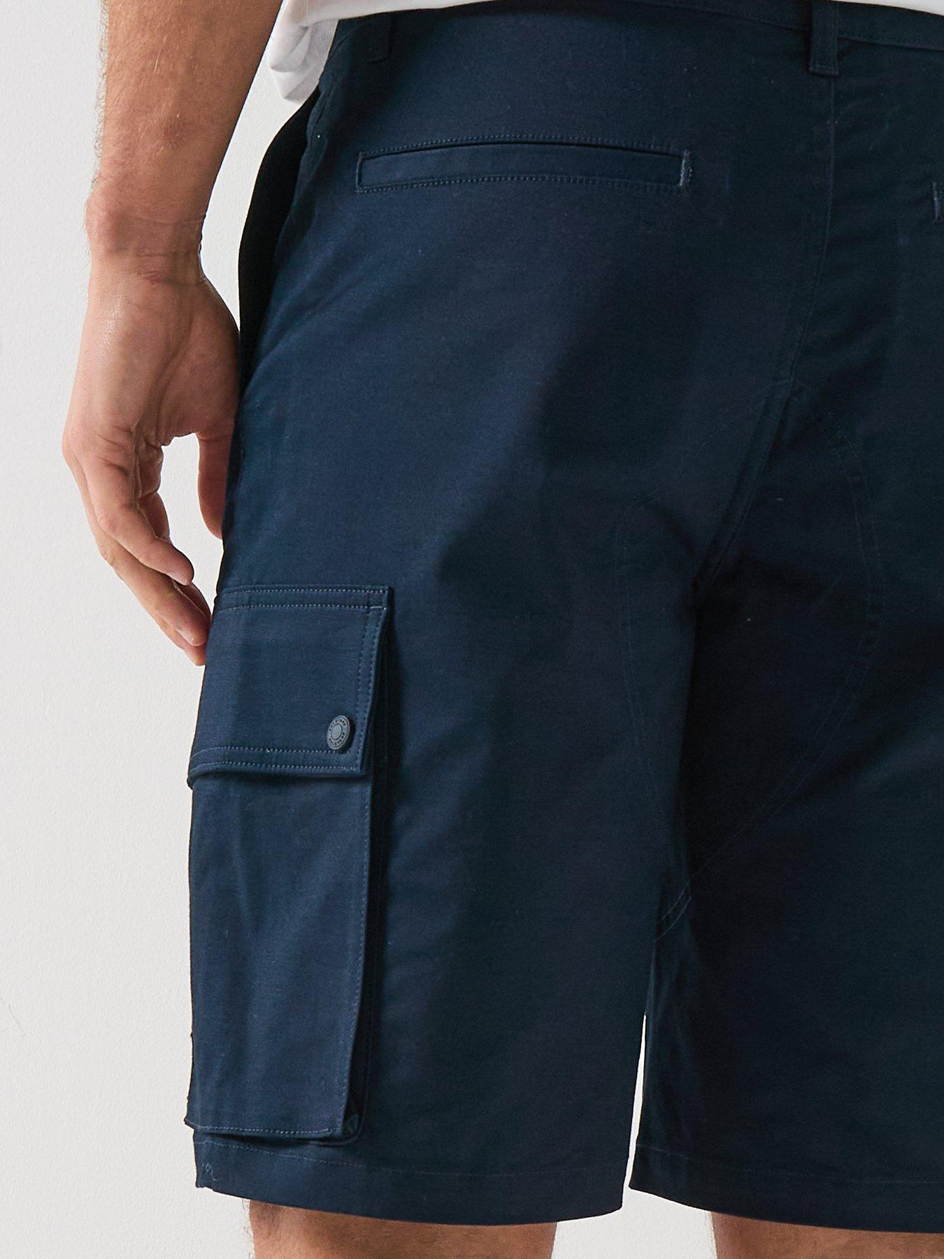 Image 6 of 6 of Belstaff Route Cargo Shorts - Navy