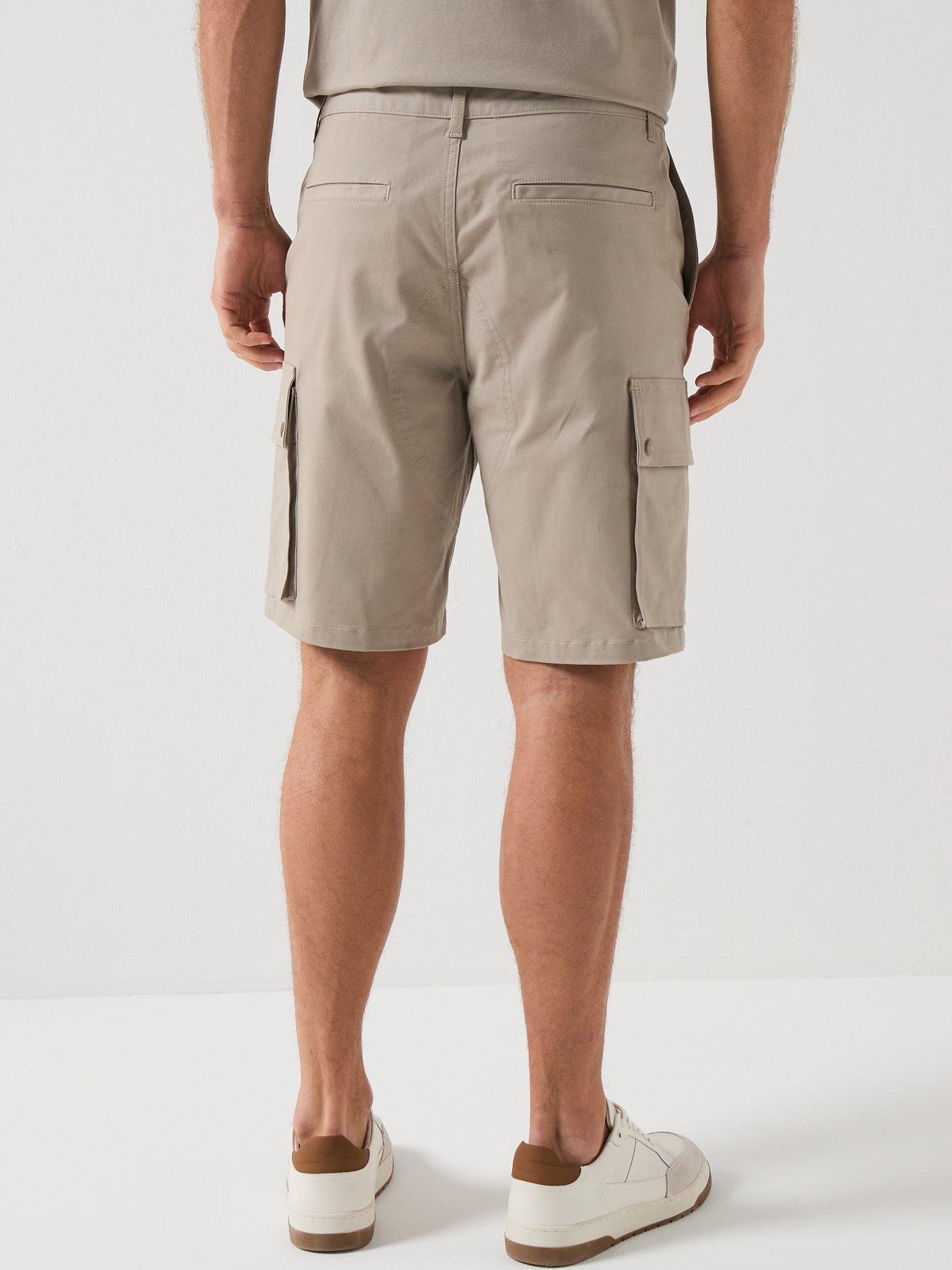 Image 2 of 6 of Belstaff Route Cargo Shorts - Dark Beige