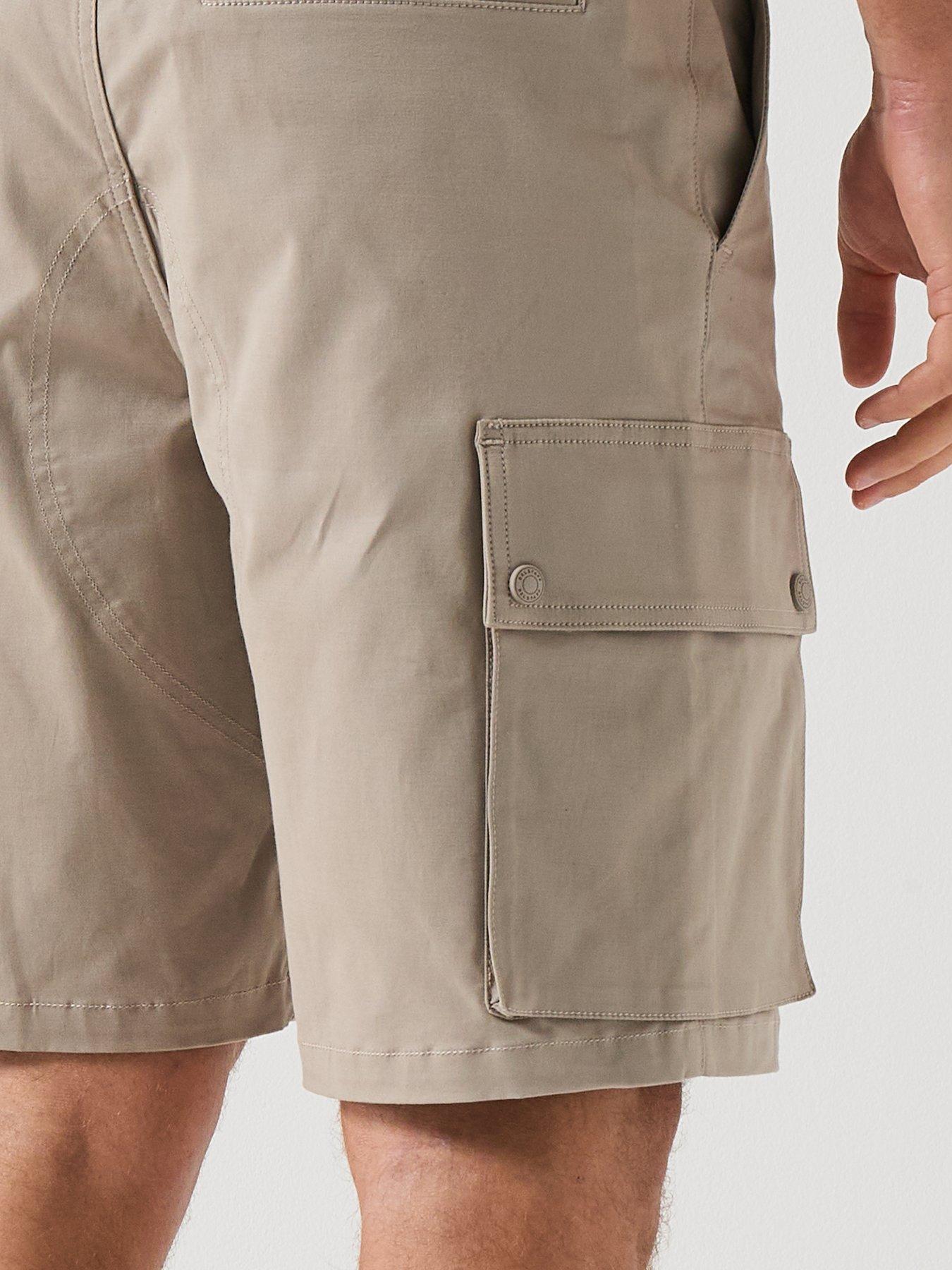 Image 6 of 6 of Belstaff Route Cargo Shorts - Dark Beige