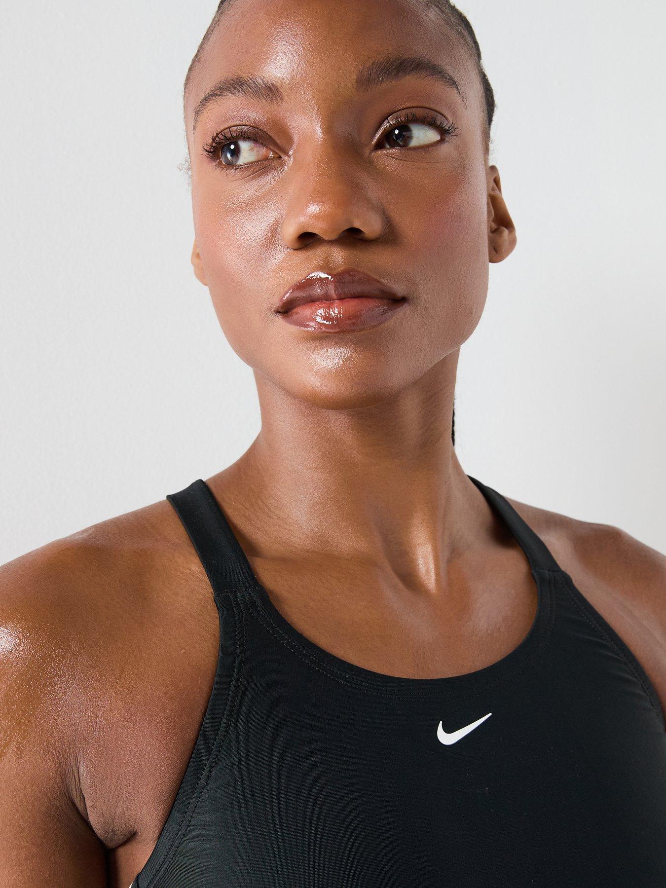 Image 4 of 7 of Nike Womens Fastback One Piece Swimsuit - Black