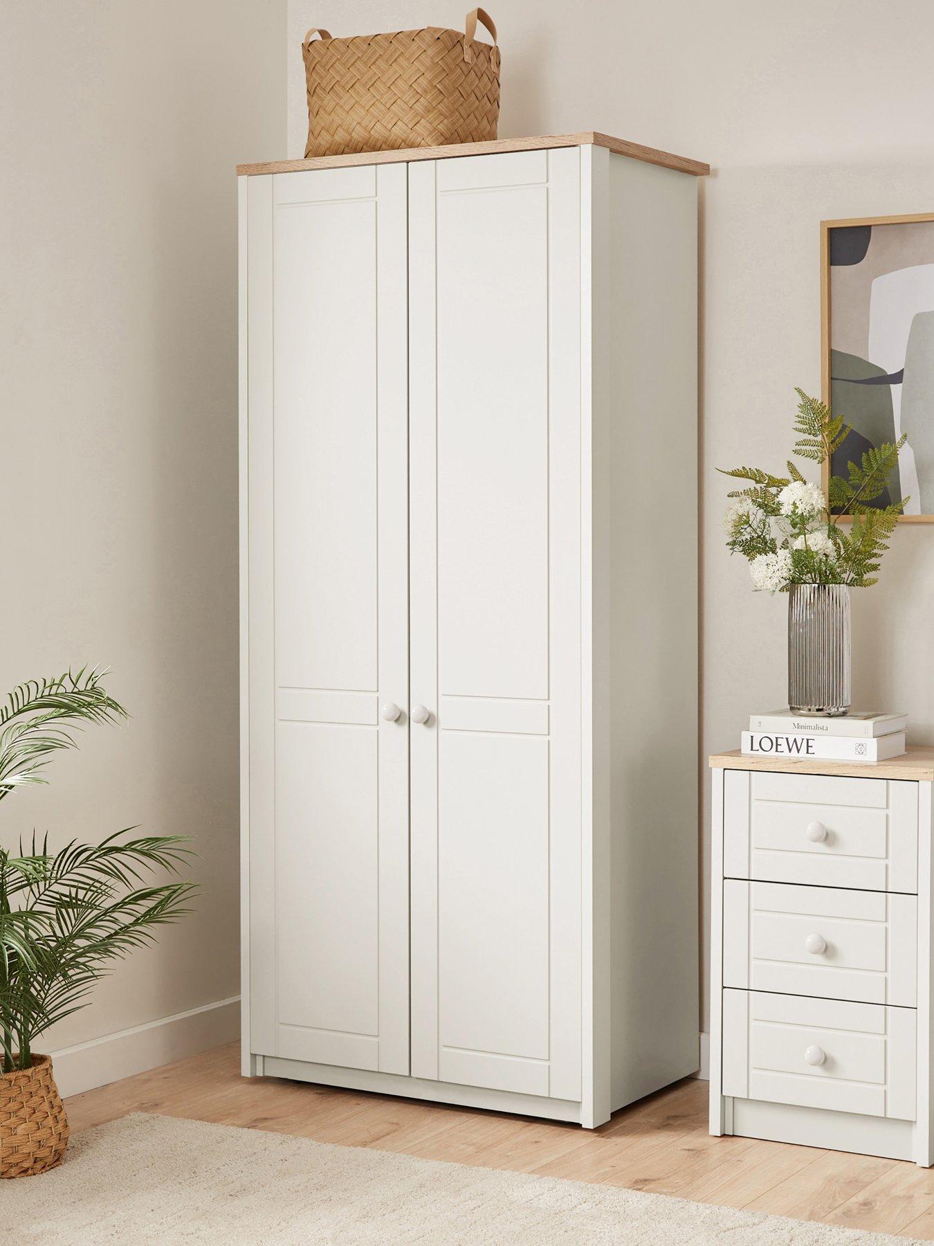 front image of one-call-alderley-2-door-ready-assembled-wardrobe