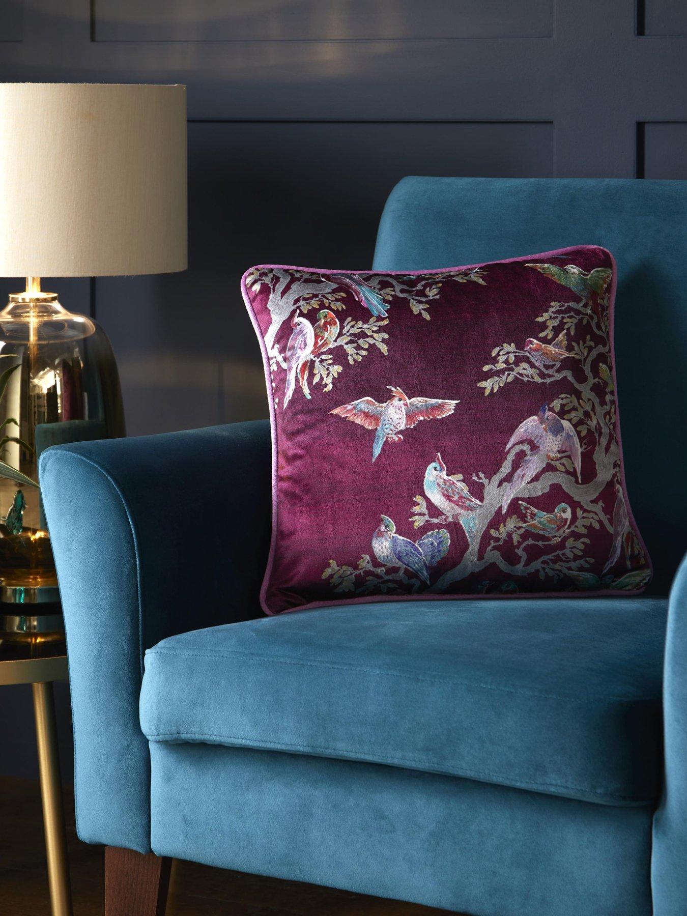 Laurence Llewelyn-Bowen Birdity Absurdity Filled Cushion- Pink