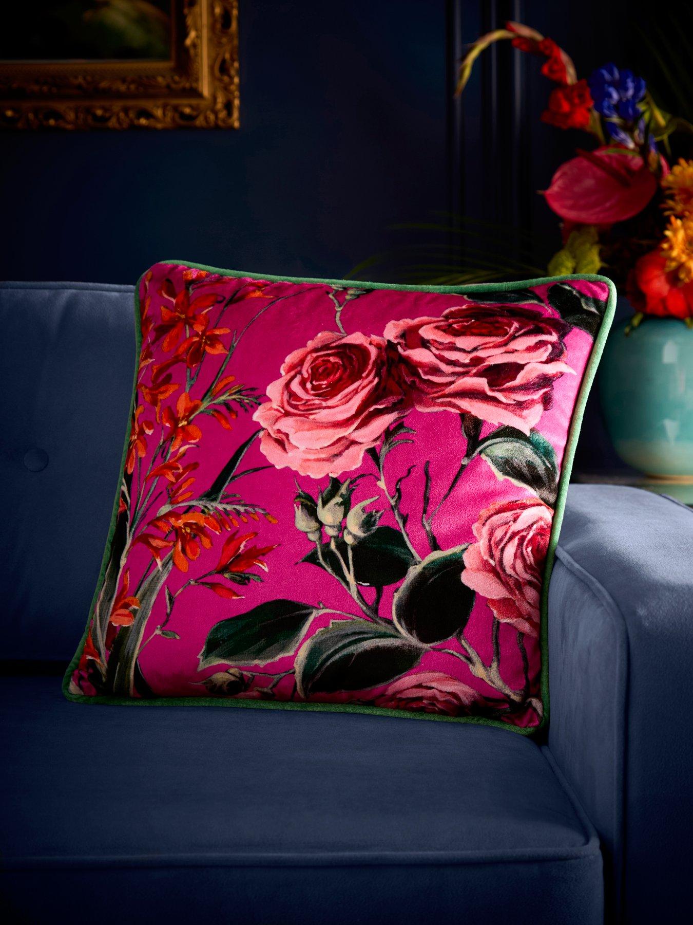 Laurence Llewelyn-Bowen Cotswold Fantasia Dawn Filled Cushion- Pink