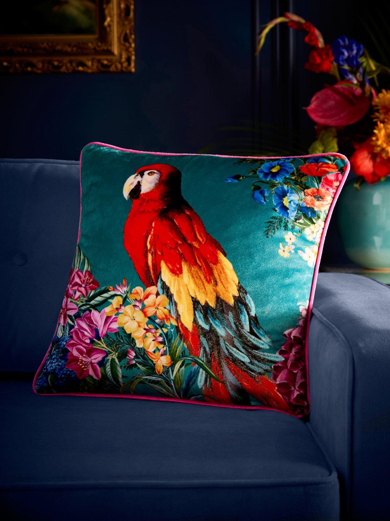 laurence-llewelyn-bowen-polly-amorous-filled-cushion--teal