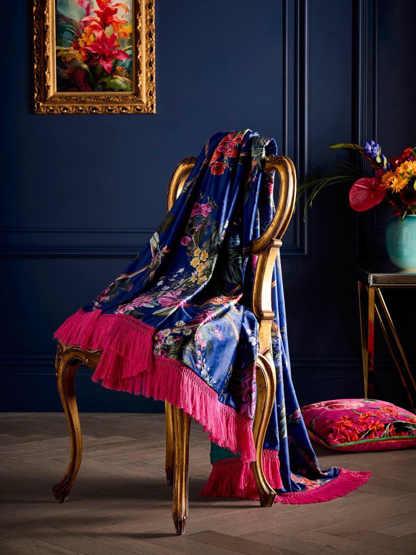 laurence-llewelyn-bowen-cotswold-fantasia-throw--navy
