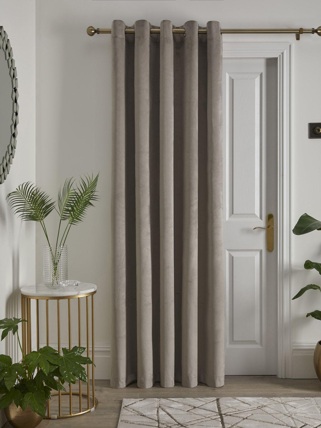  image of laurence-llewelyn-bowen-montrose-eyelet-single-panel-door-curtain