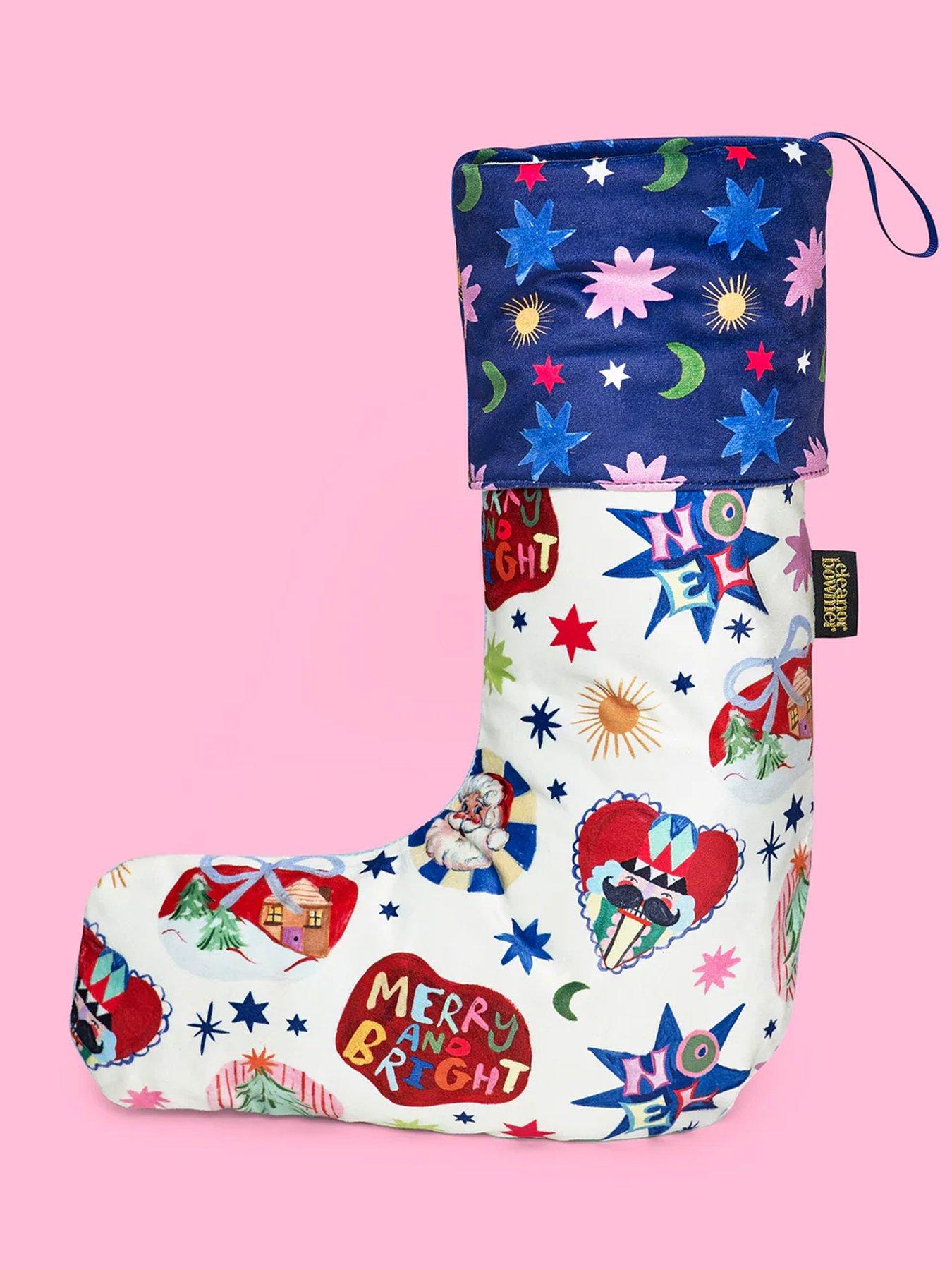  image of eleanor-bowmer-ho-ho-ho-velvet-christmas-stocking