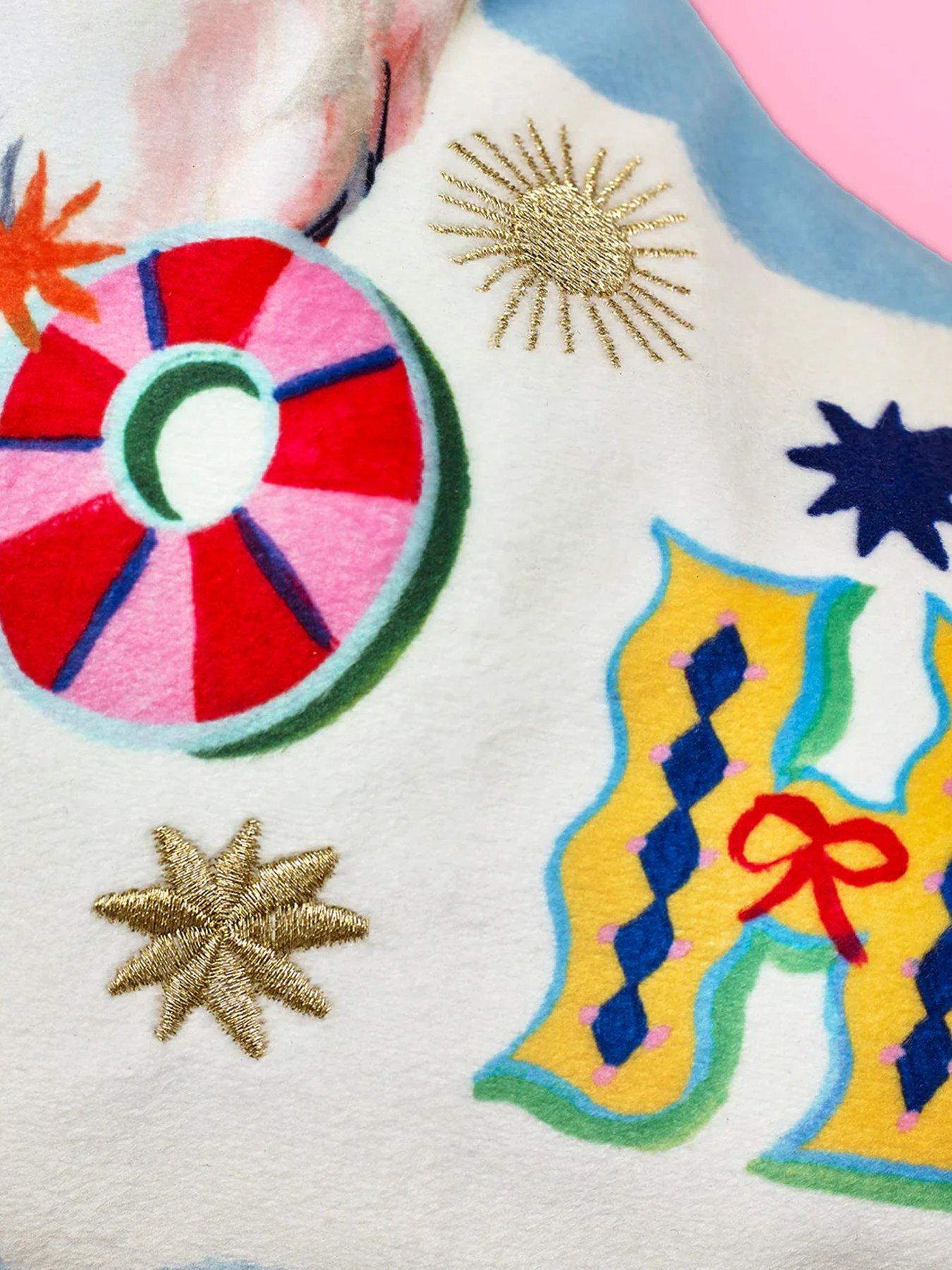  image of eleanor-bowmer-ho-ho-ho-velvet-christmas-stocking