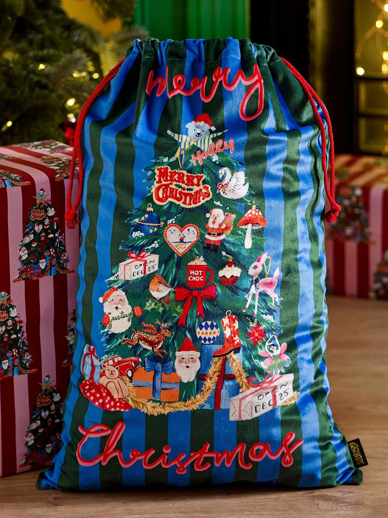 front image of eleanor-bowmer-christmas-tree-velvet-santa-sack