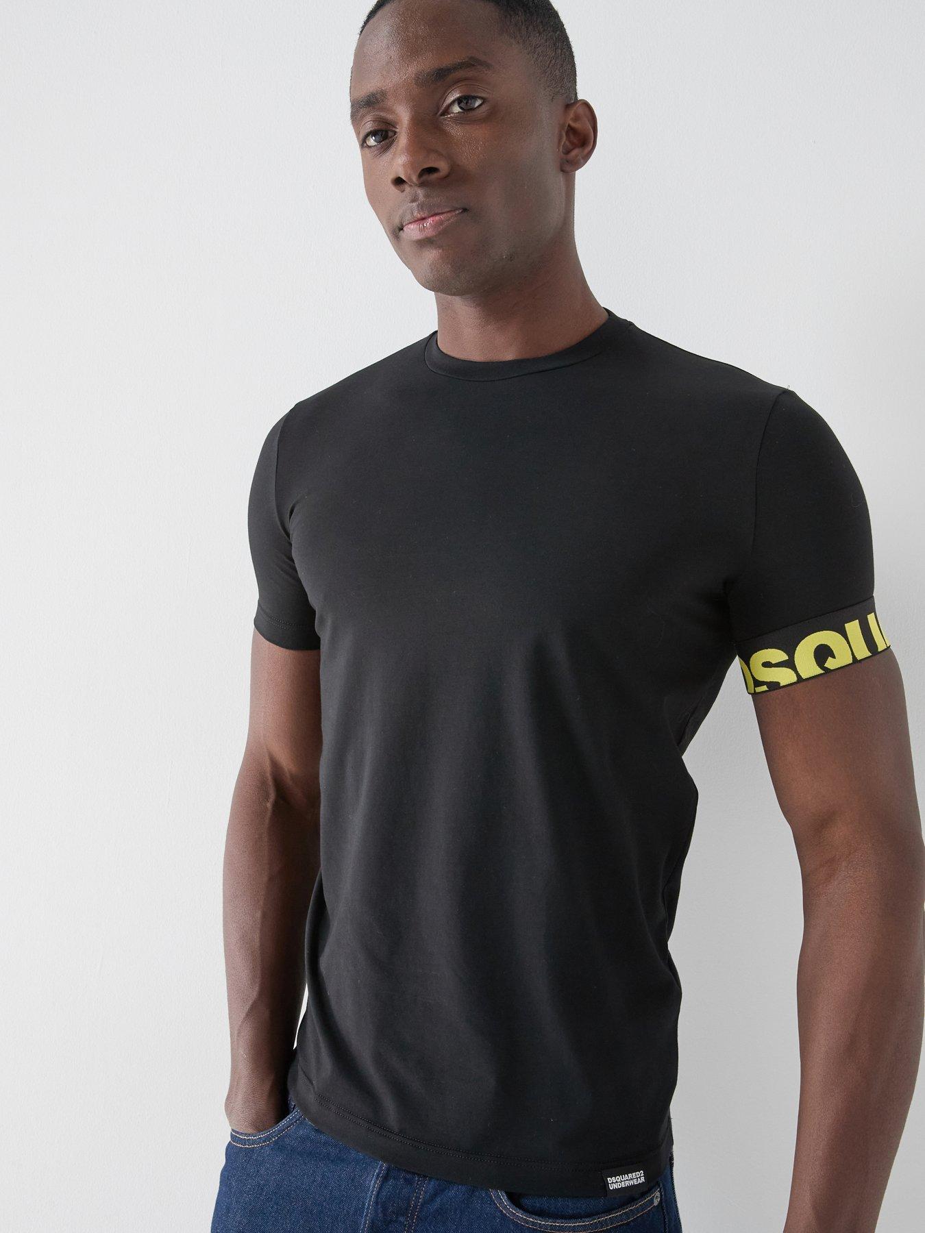 dsquared2-sunset-chaser-logo-arm-band-short-sleeve-t-shirt-black