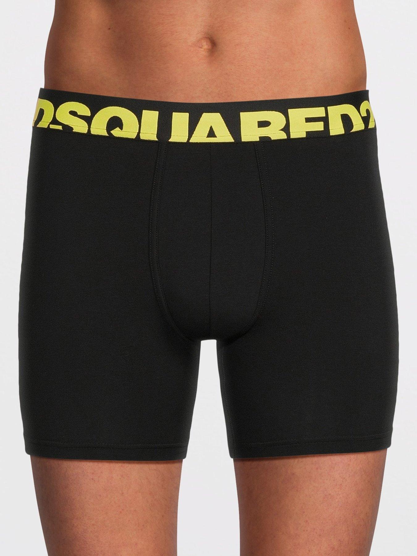  image of dsquared2-dsquared-sunset-chaser-logo-midi-trunks-black