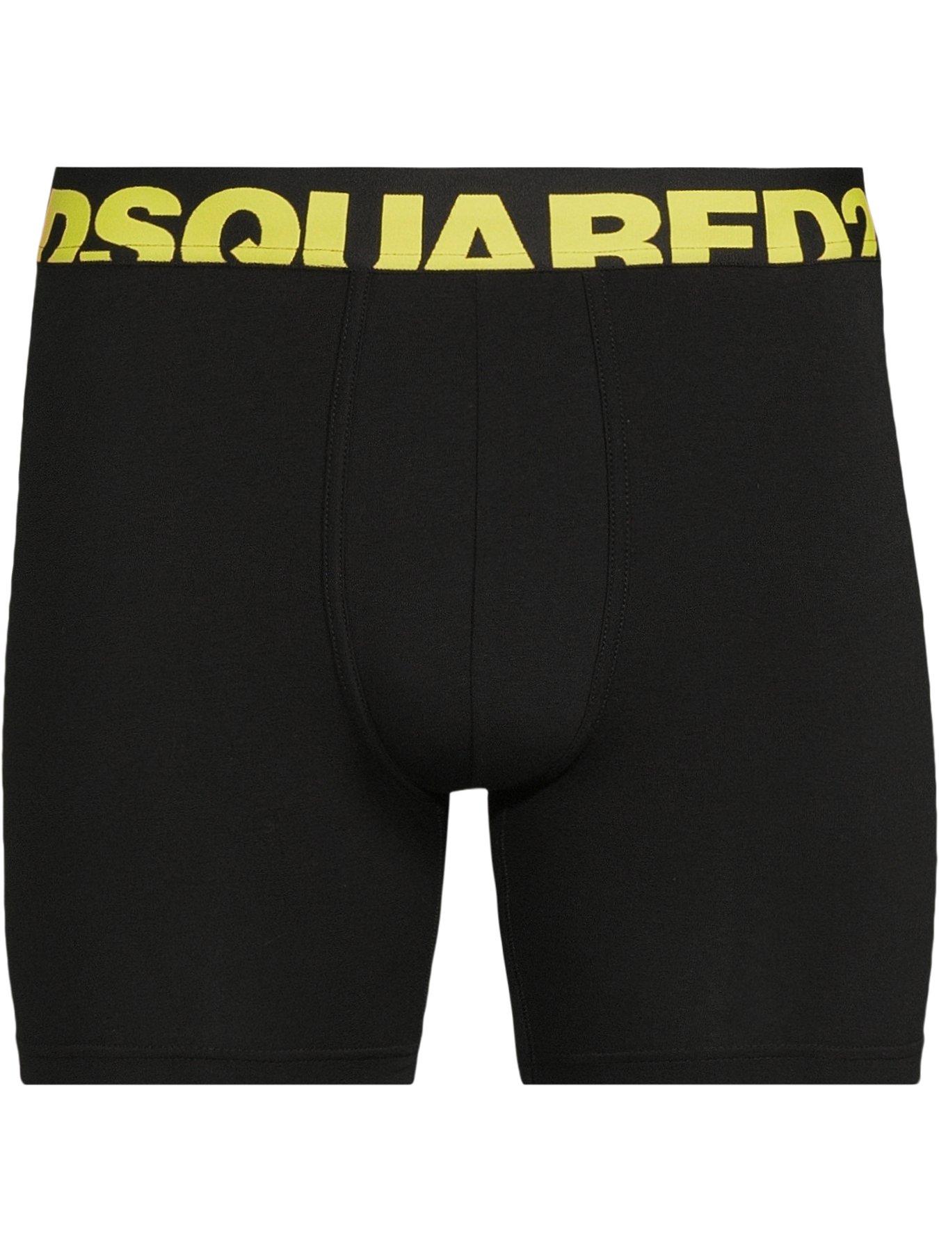  image of dsquared2-dsquared-sunset-chaser-logo-midi-trunks-black