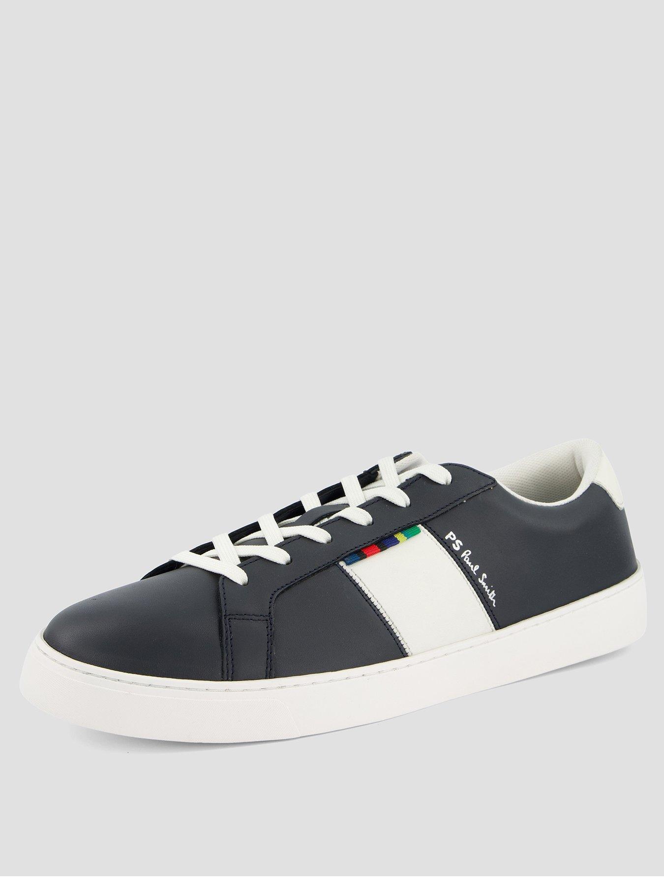 Image 2 of 7 of PS PAUL SMITH Beech Logo Leather Trainers - Navy