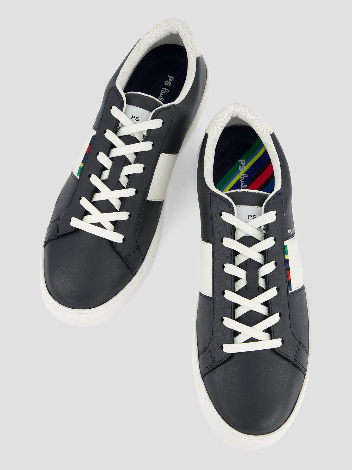 Image 3 of 7 of PS PAUL SMITH Beech Logo Leather Trainers - Navy