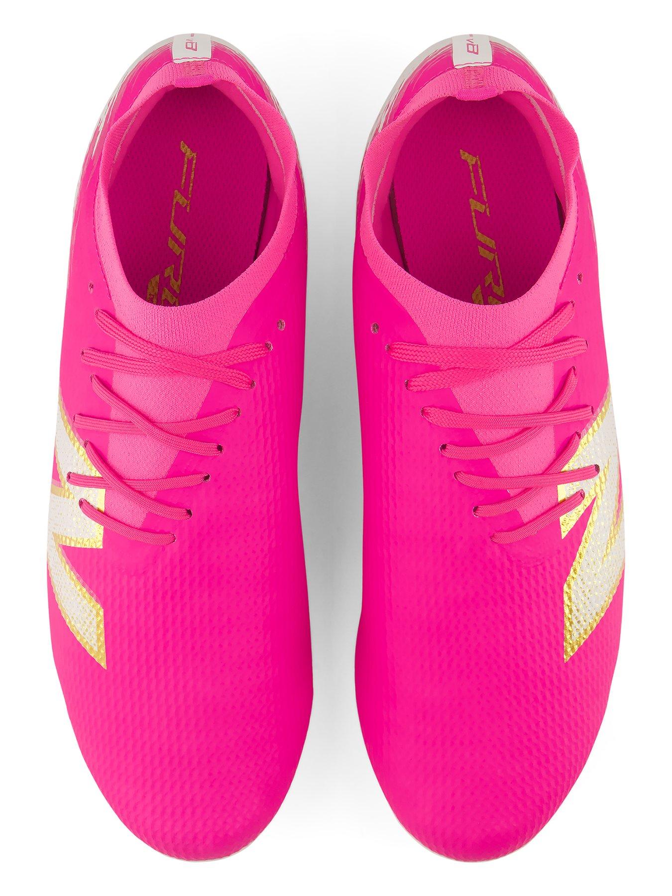 Image 4 of 6 of New Balance Mens Furon Academy Firm Ground Football Boots - Pink
