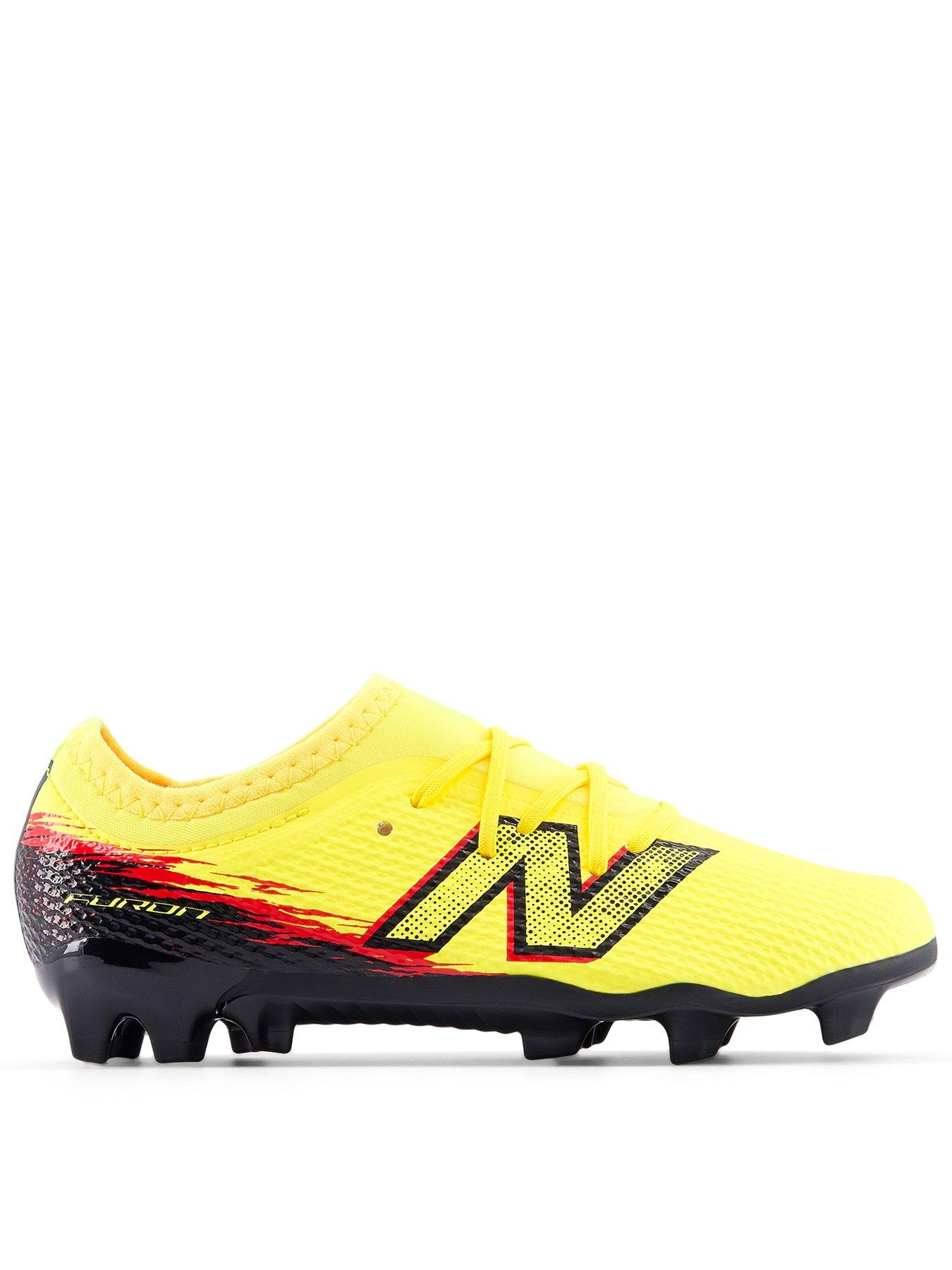 New Balance Junior Furon Academy Firm Ground Football Boots - Yellow