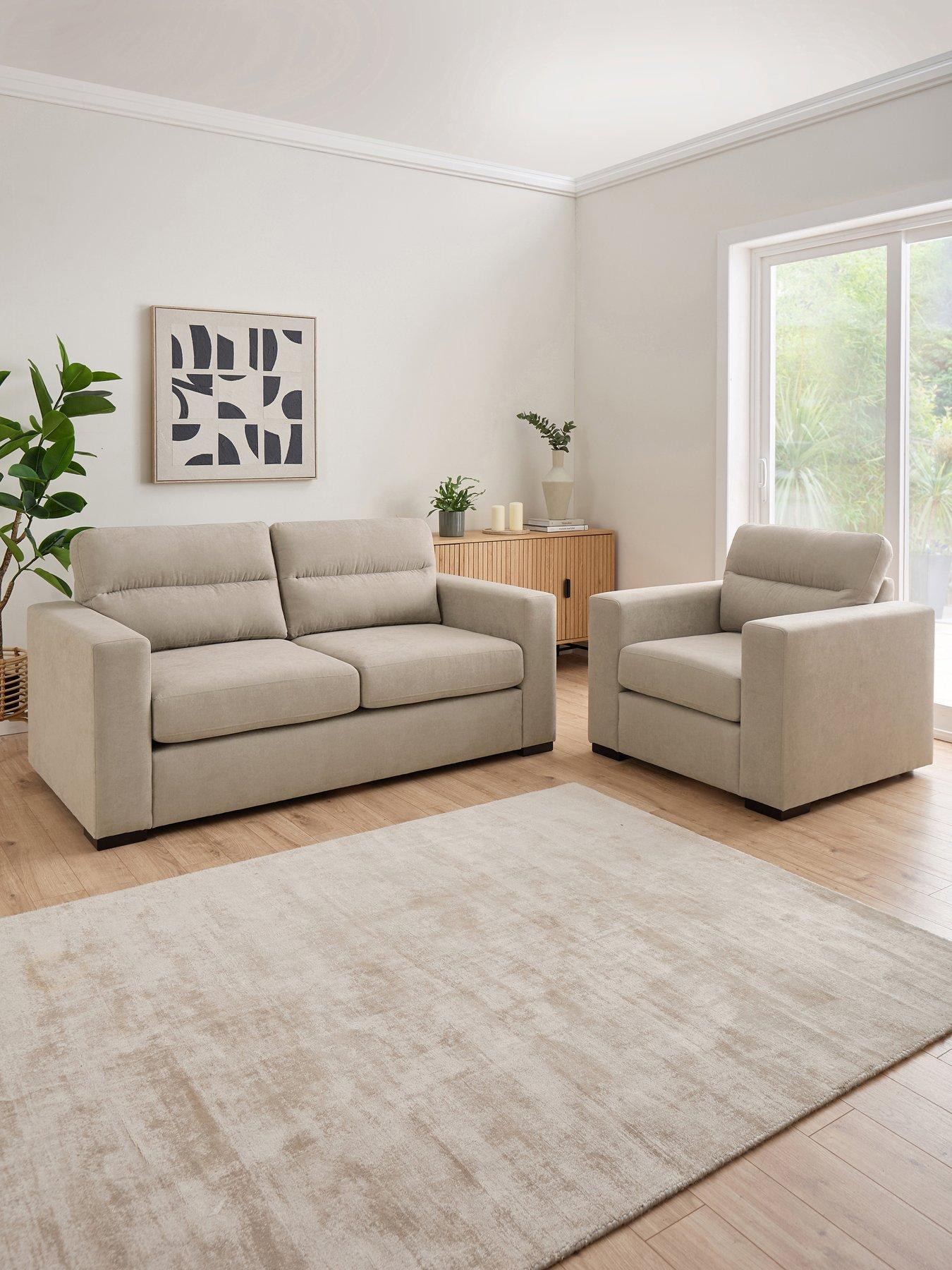 Image 1 of 6 of The Very Collection Seville 3 Seater Sofa&nbsp;+ Armchair Set (Buy &amp; SAVE!) - FSC&reg; Certified