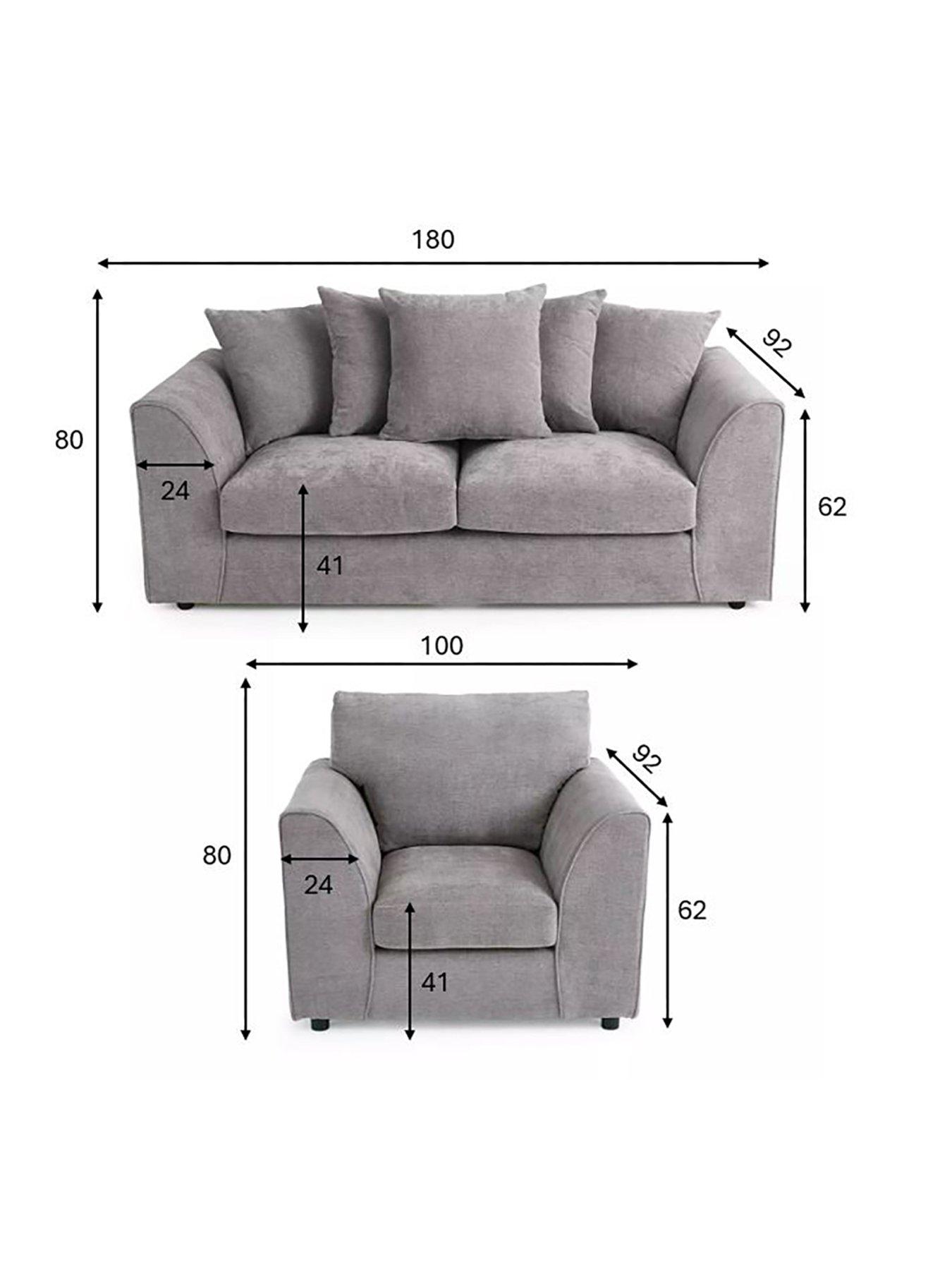Image 7 of 7 of The Very Collection Ravenna 3 Seater Sofa&nbsp;+ Armchair Set (Buy &amp; SAVE!)