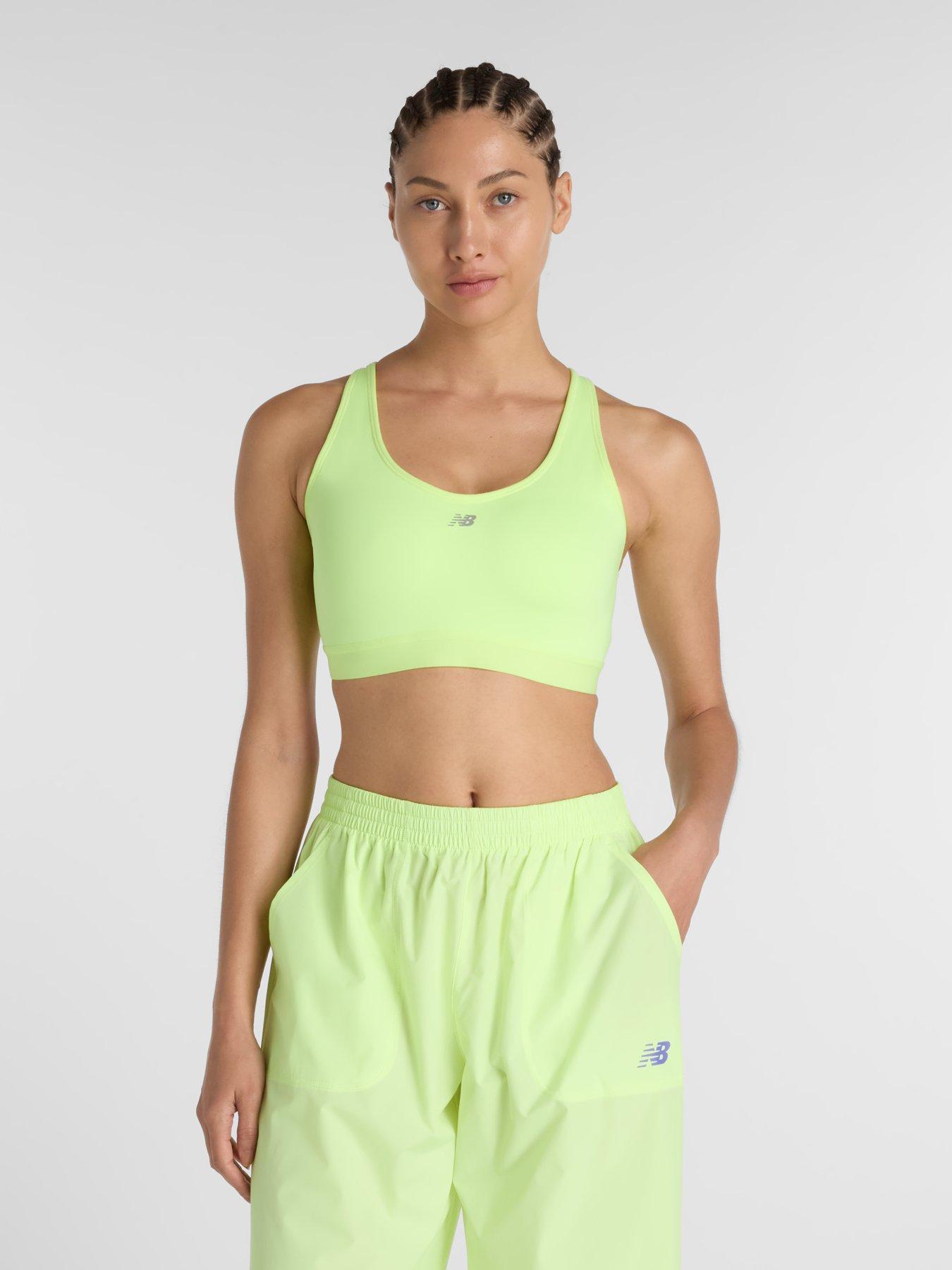 New Balance Womens Running Essential Bra - Yellow