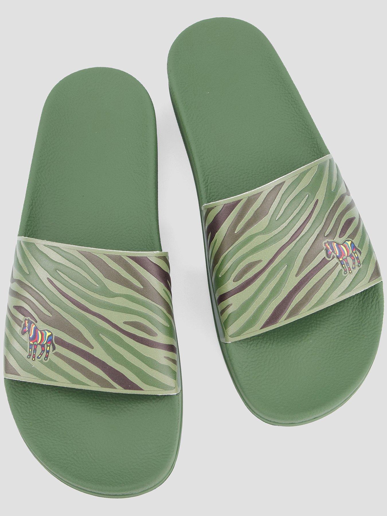Image 3 of 7 of PS PAUL SMITH Zed Zebra Slide - Green
