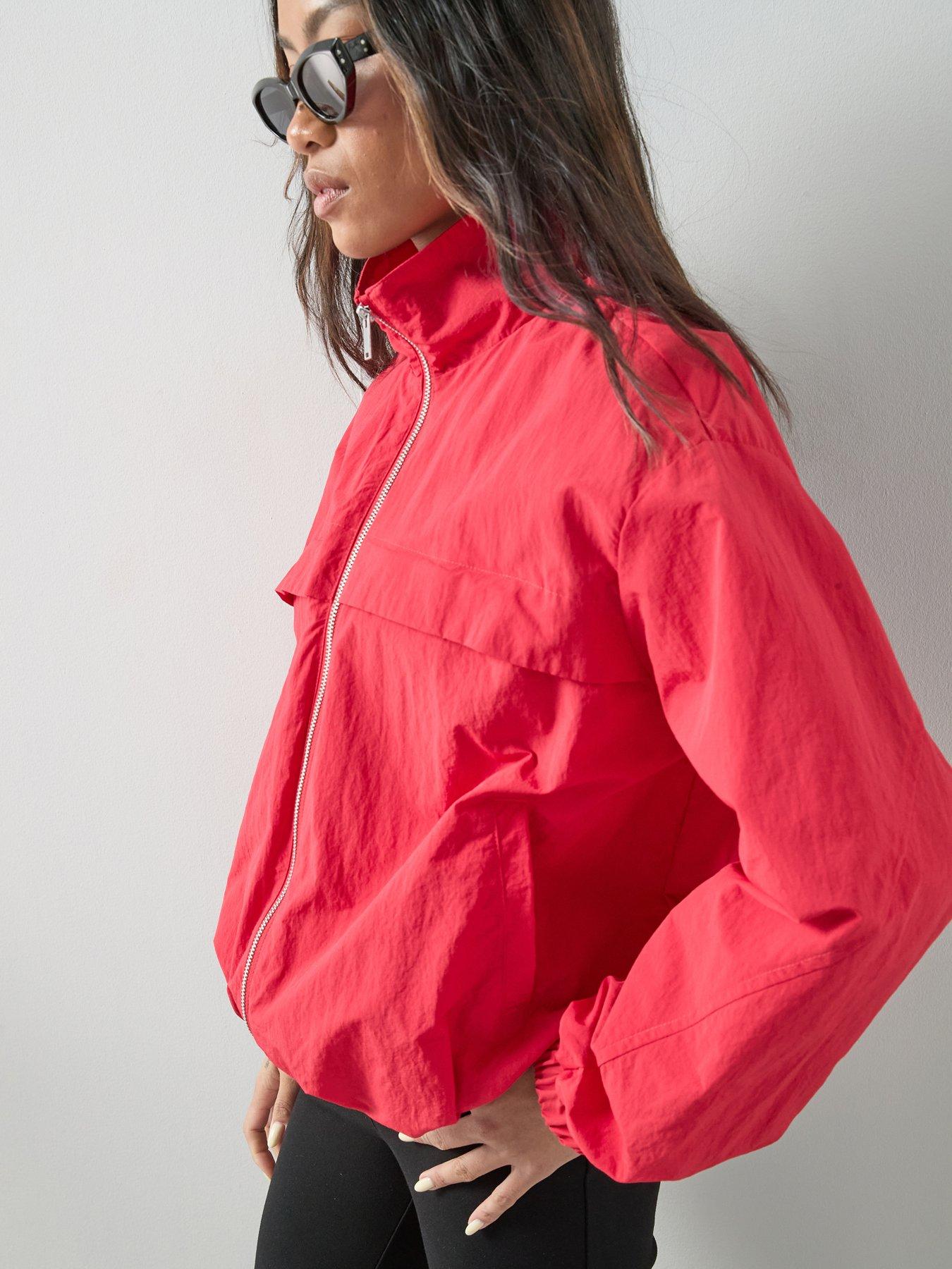 The Very Collection Technical Bubble Hem Jacket - Red