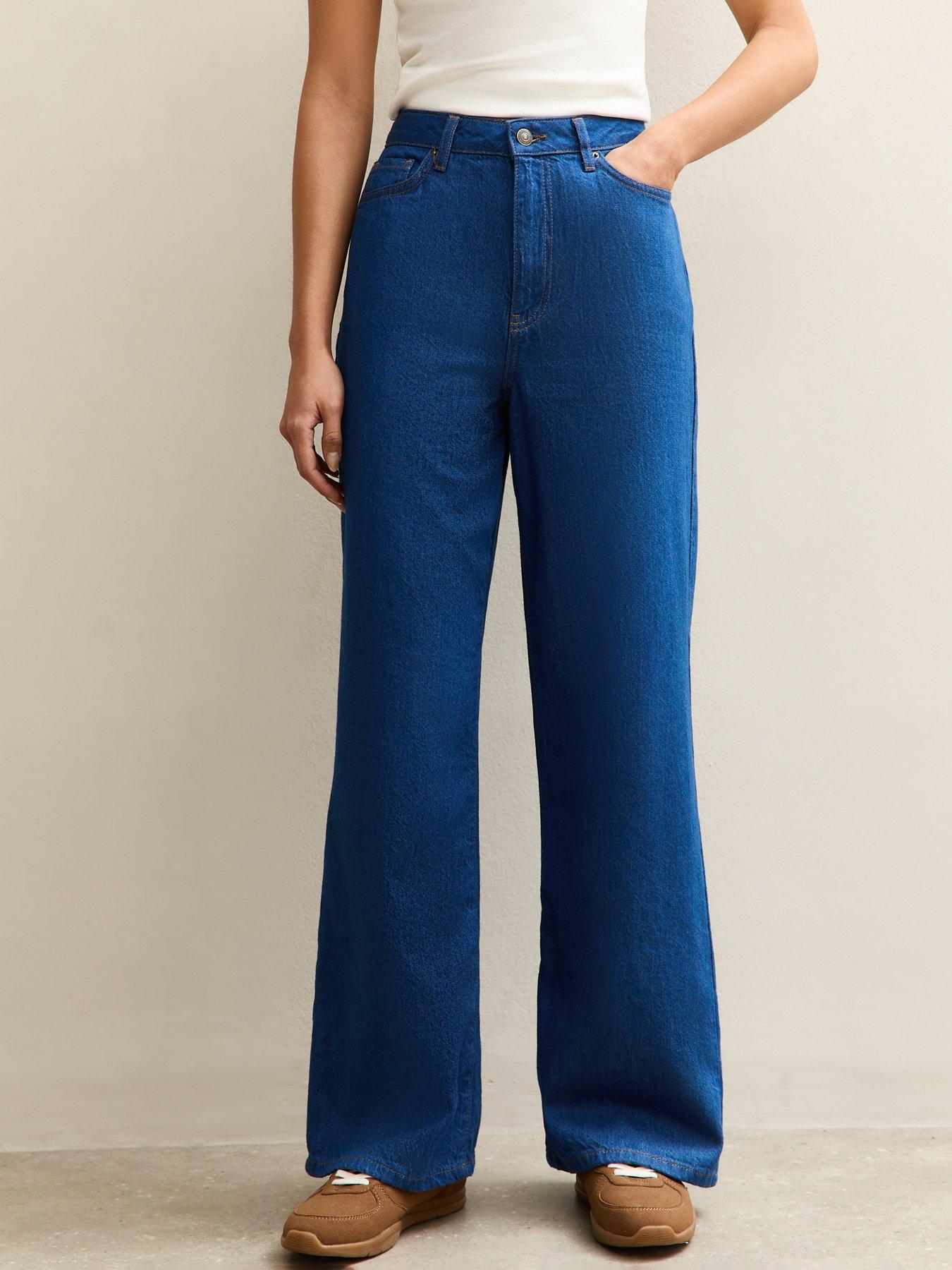 New Look Adalae Wide Leg Jeans - Blue