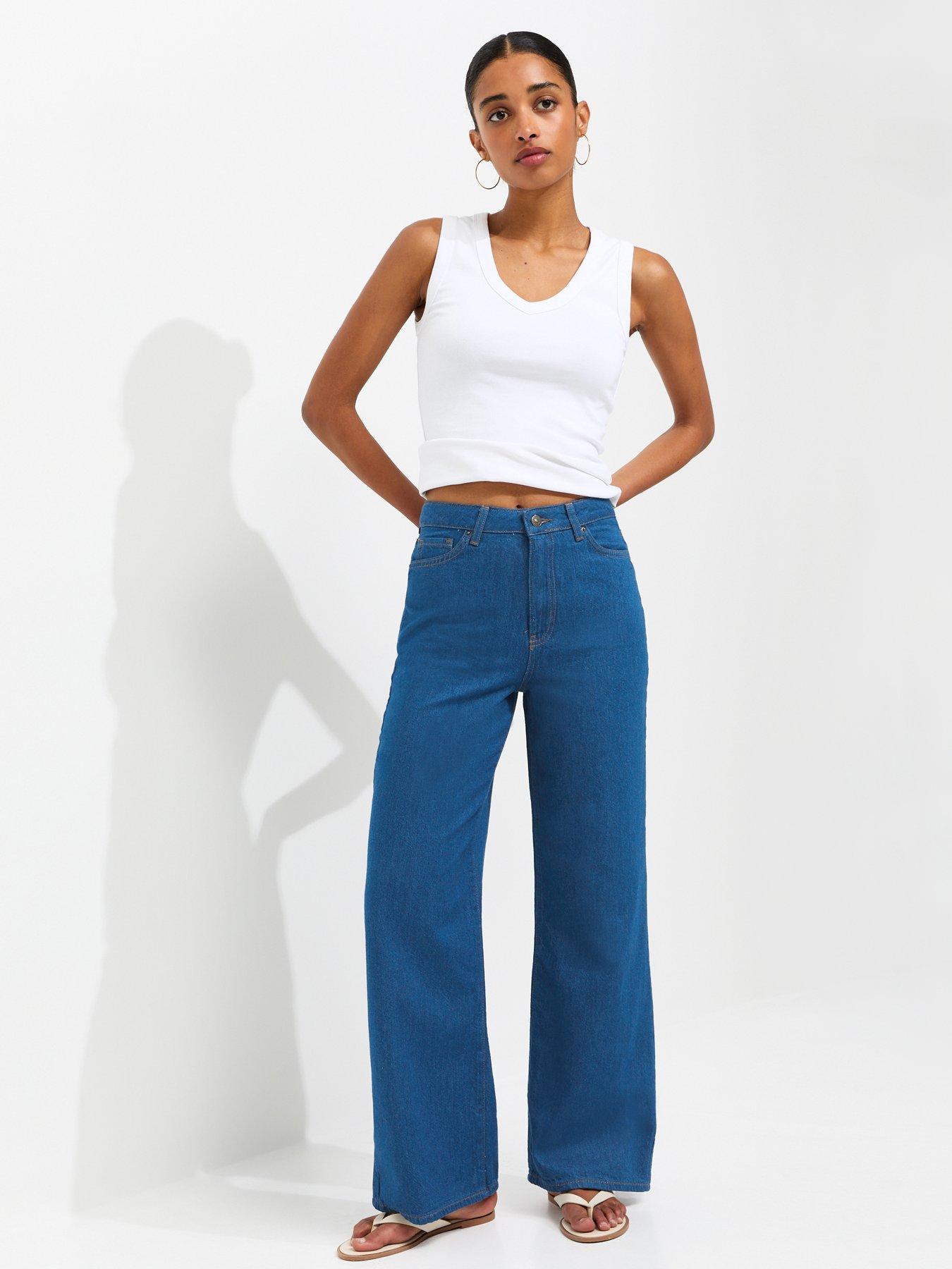 New Look Adalae Wide Leg Jeans - Blue