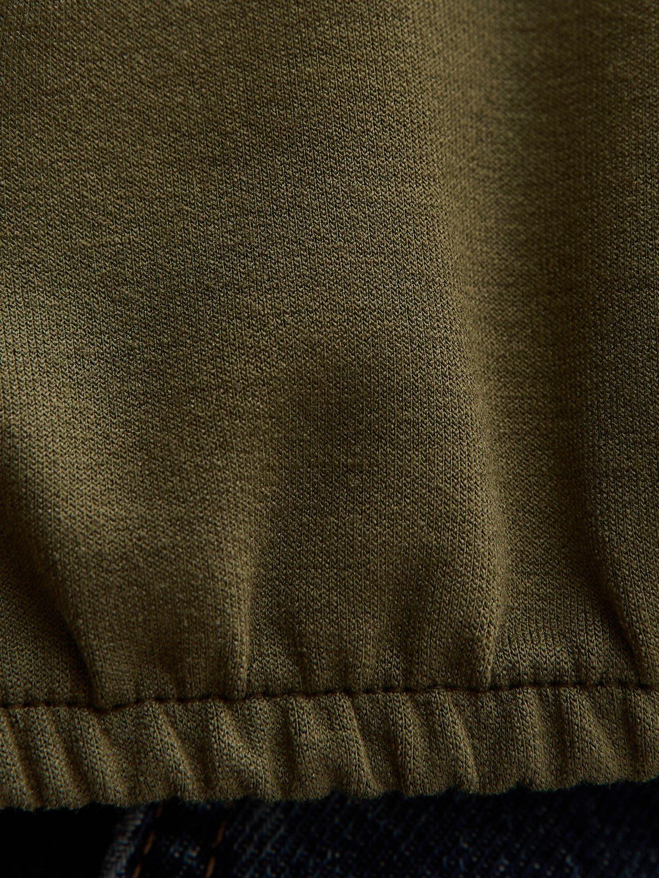 Image 5 of 5 of New Look Dark Khaki Bubble Hem Sweatshirt