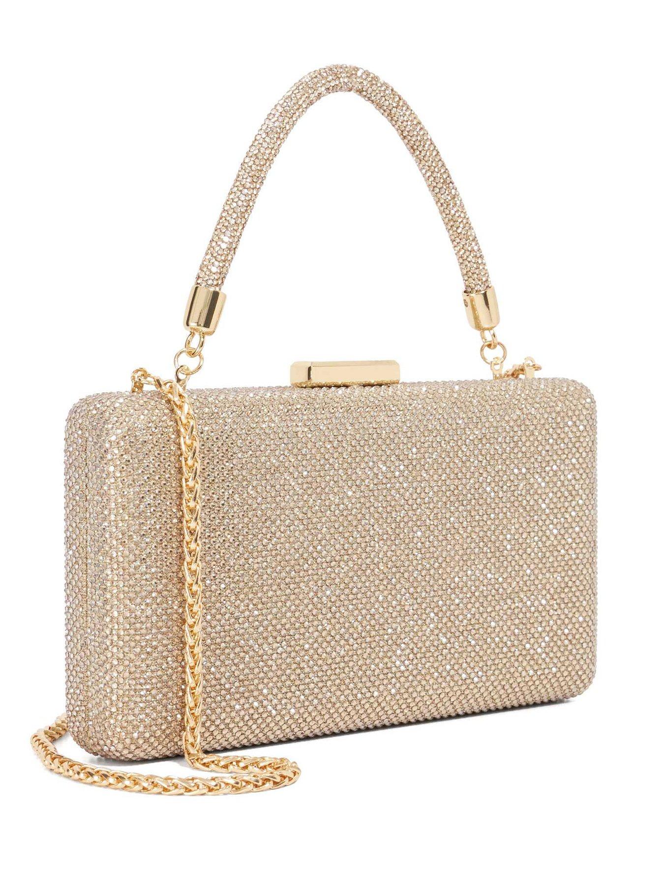 Image 3 of 6 of Dune London Beaut Slim Hard Clutch - Gold