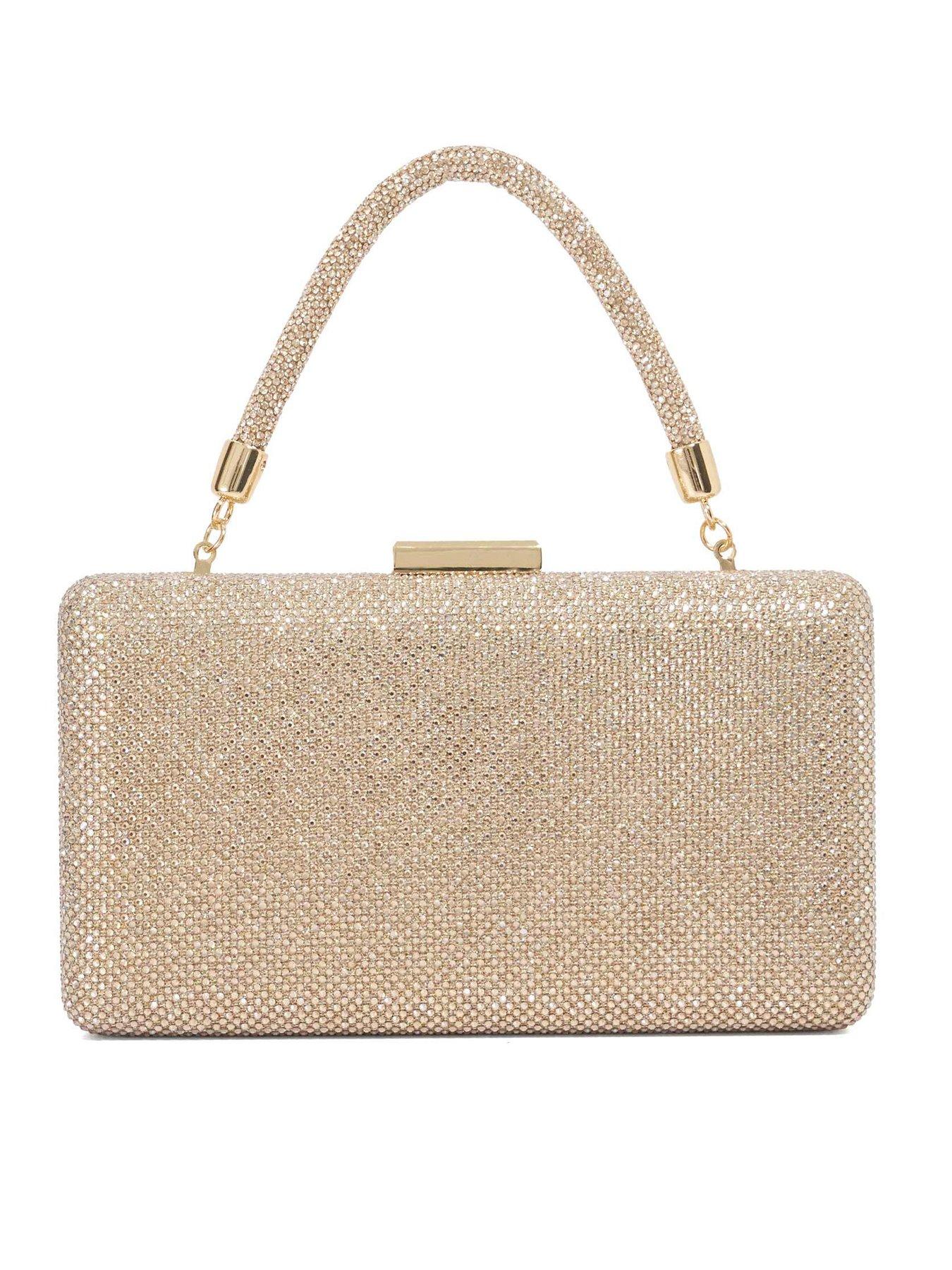 Image 4 of 6 of Dune London Beaut Slim Hard Clutch - Gold