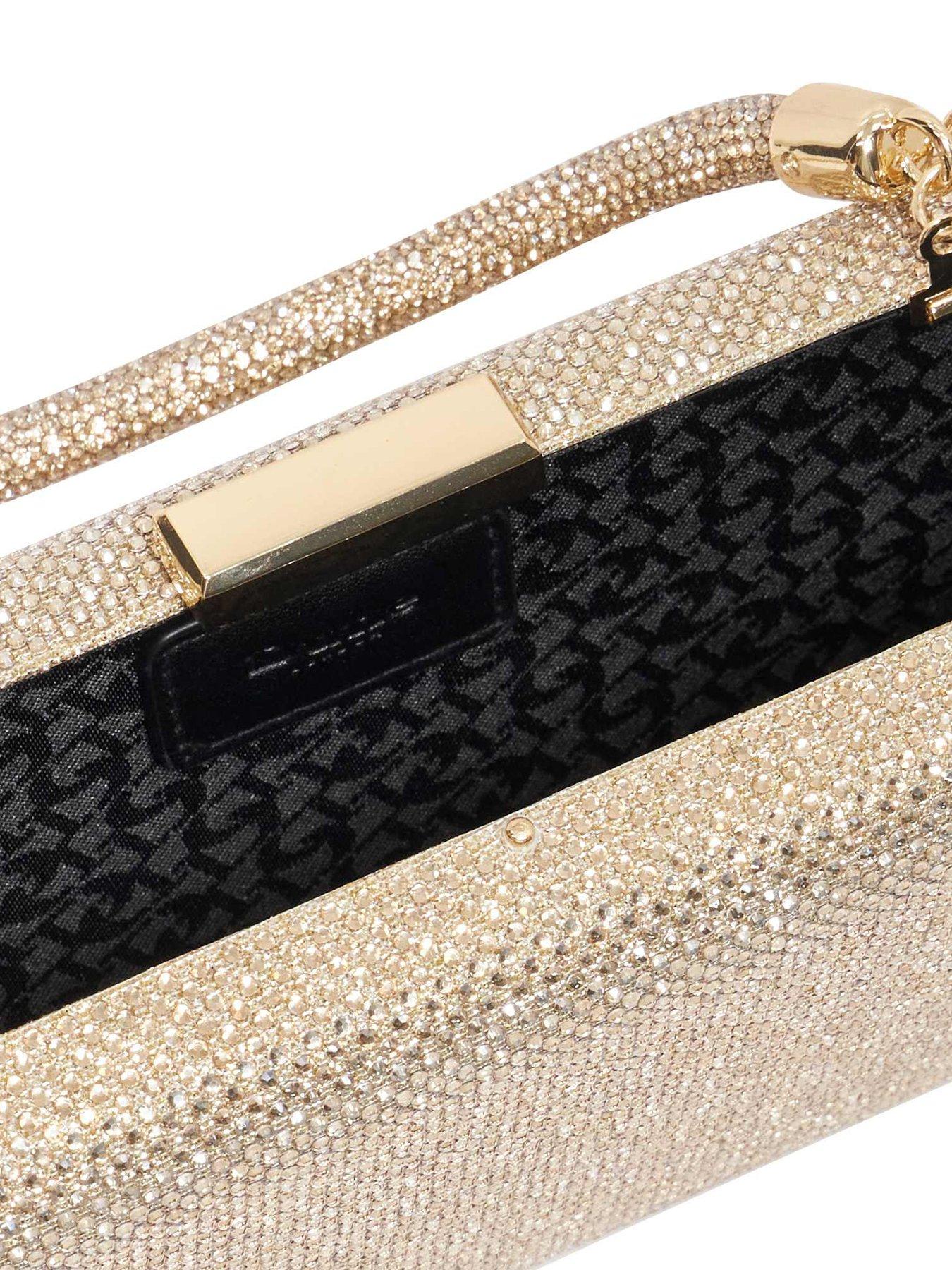 Image 6 of 6 of Dune London Beaut Slim Hard Clutch - Gold